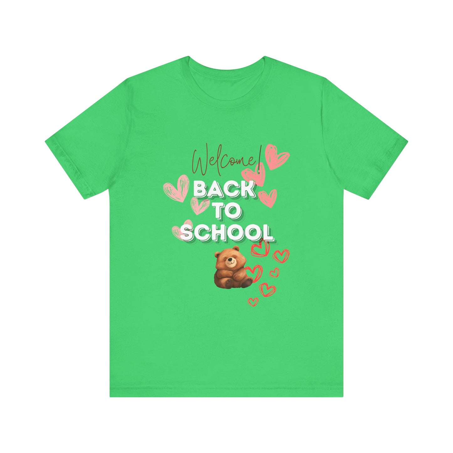 Welcome Back To School Girl Jersey Short Sleeve Tee
