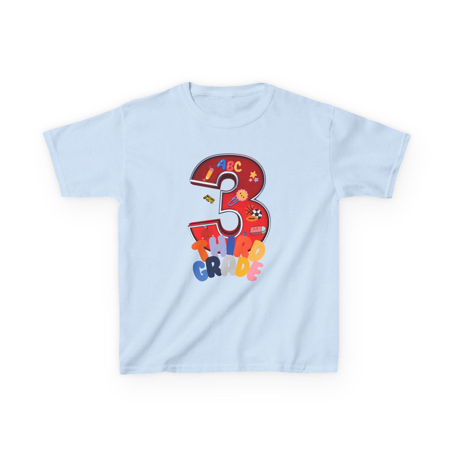 3rd Grade Heavy Cotton™ Tee,ThirdGrade,3rdGradeLife,BackToSchool,KidsSchoolShirts,ElementarySchool,ProudThirdGrader,ThirdGradeRocks,KidsFashion,HeavyCottonTee,DurableKidsClothes