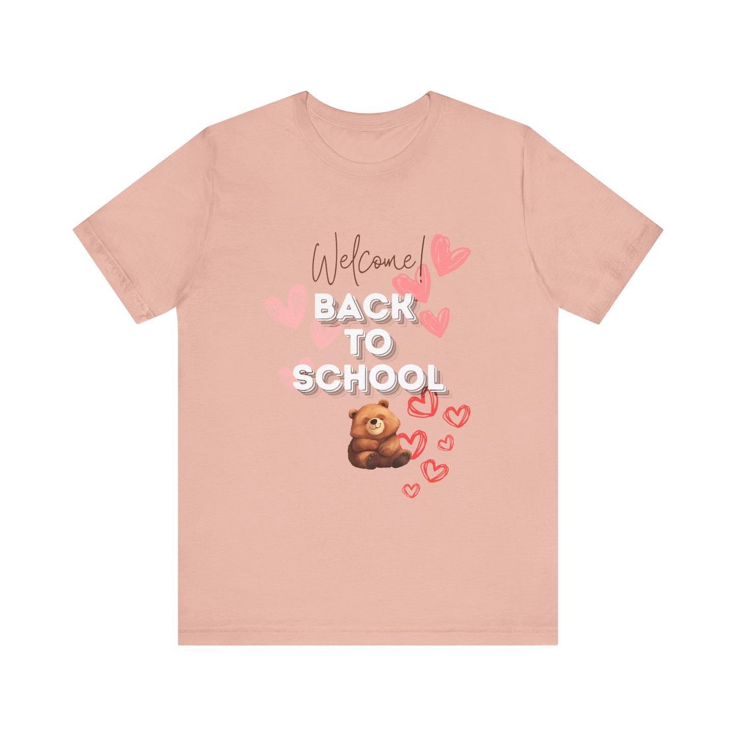 Welcome Back To School Girl Jersey Short Sleeve Tee
