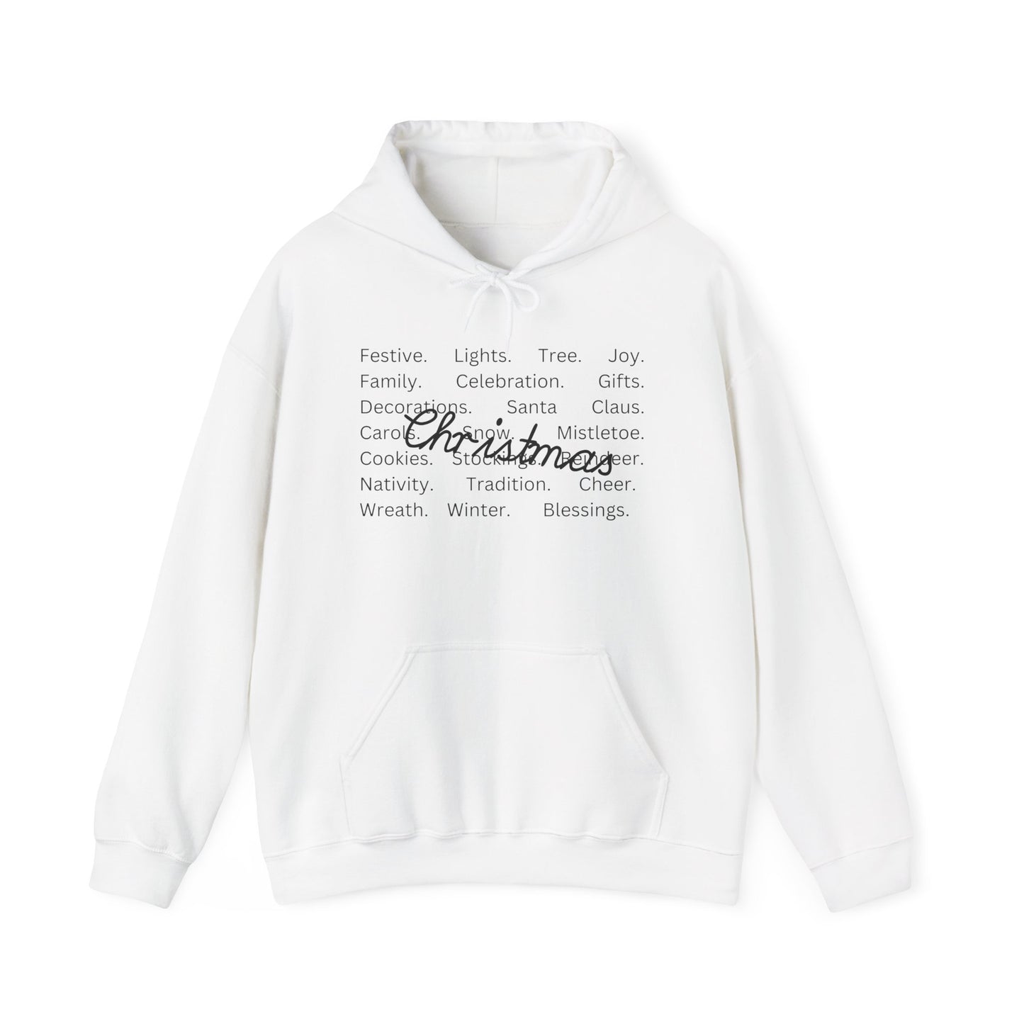 Comfort Colors Christmas Words Hoodie, Christmas Squad Tee, Christmas Vibe Tee, Christmas Outfit, Xmas Holiday Hoodie, Family Christmas Pjs, Hooded Sweatshirt
