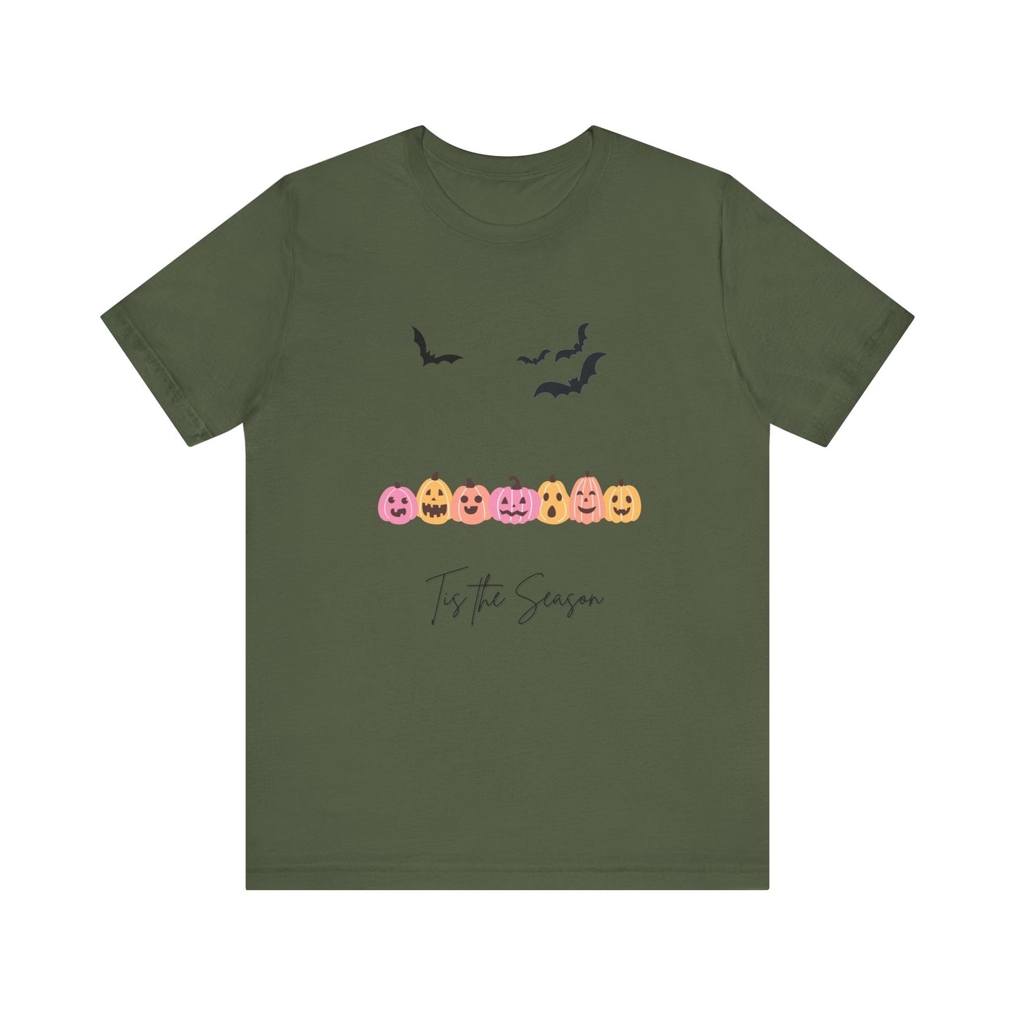 Tis The Season Halloween Pink Unisex Jersey Short Sleeve Tee