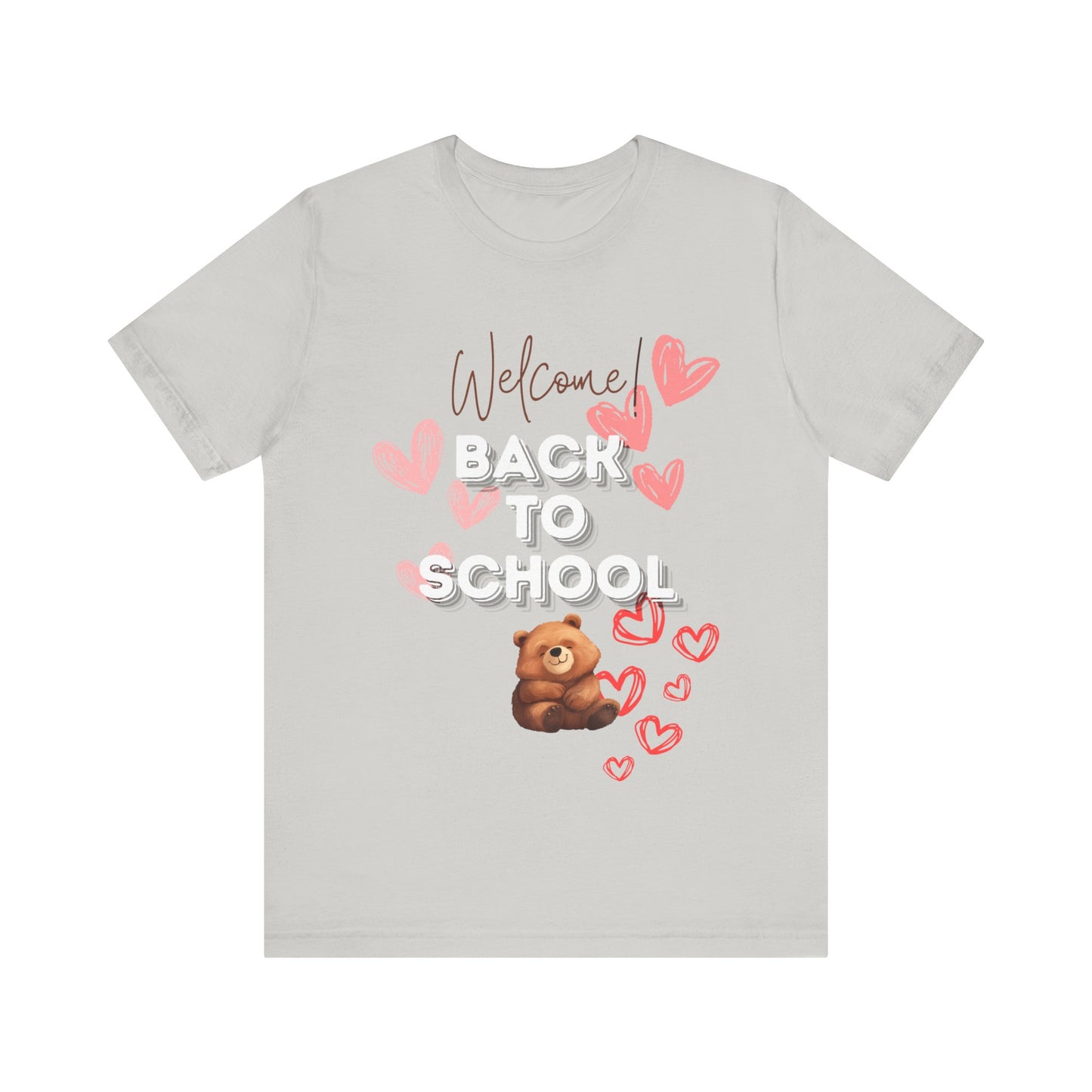 Welcome Back To School Girl Jersey Short Sleeve Tee