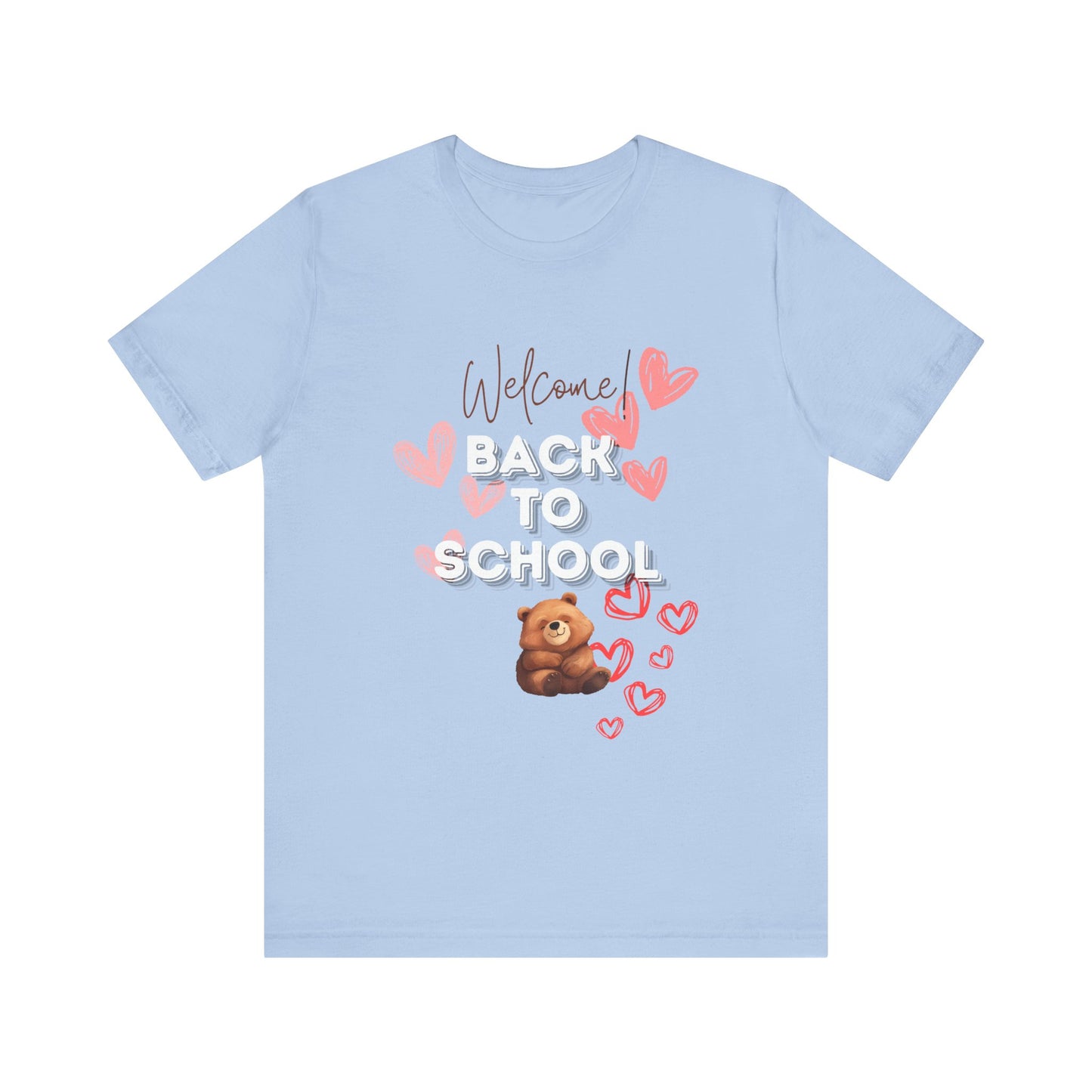 Welcome Back To School Girl Jersey Short Sleeve Tee