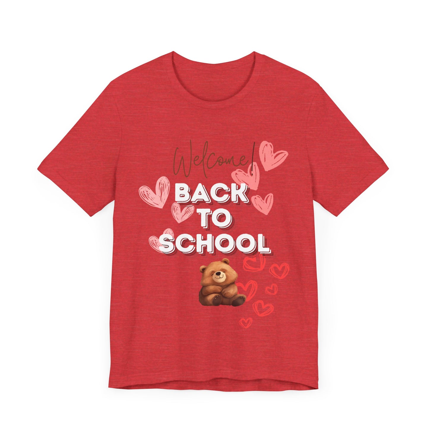 Welcome Back To School Girl Jersey Short Sleeve Tee