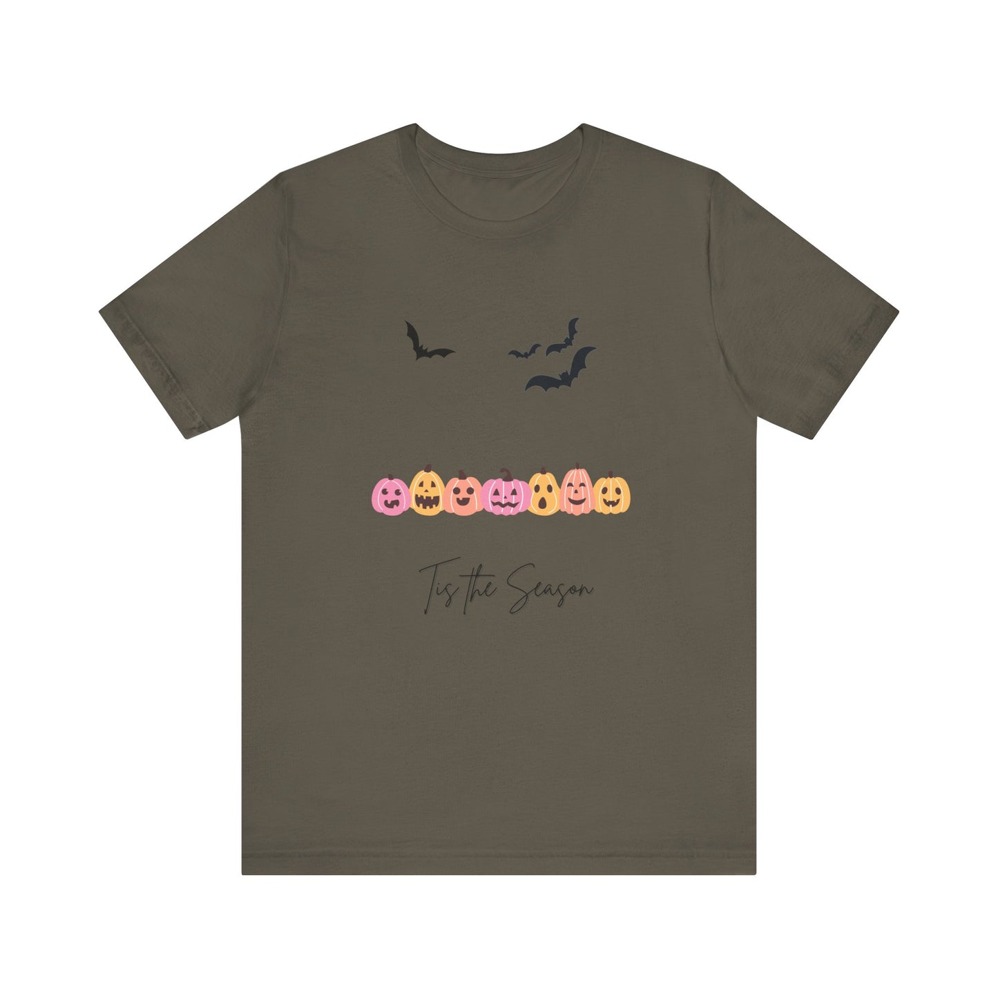 Tis The Season Halloween Pink Unisex Jersey Short Sleeve Tee
