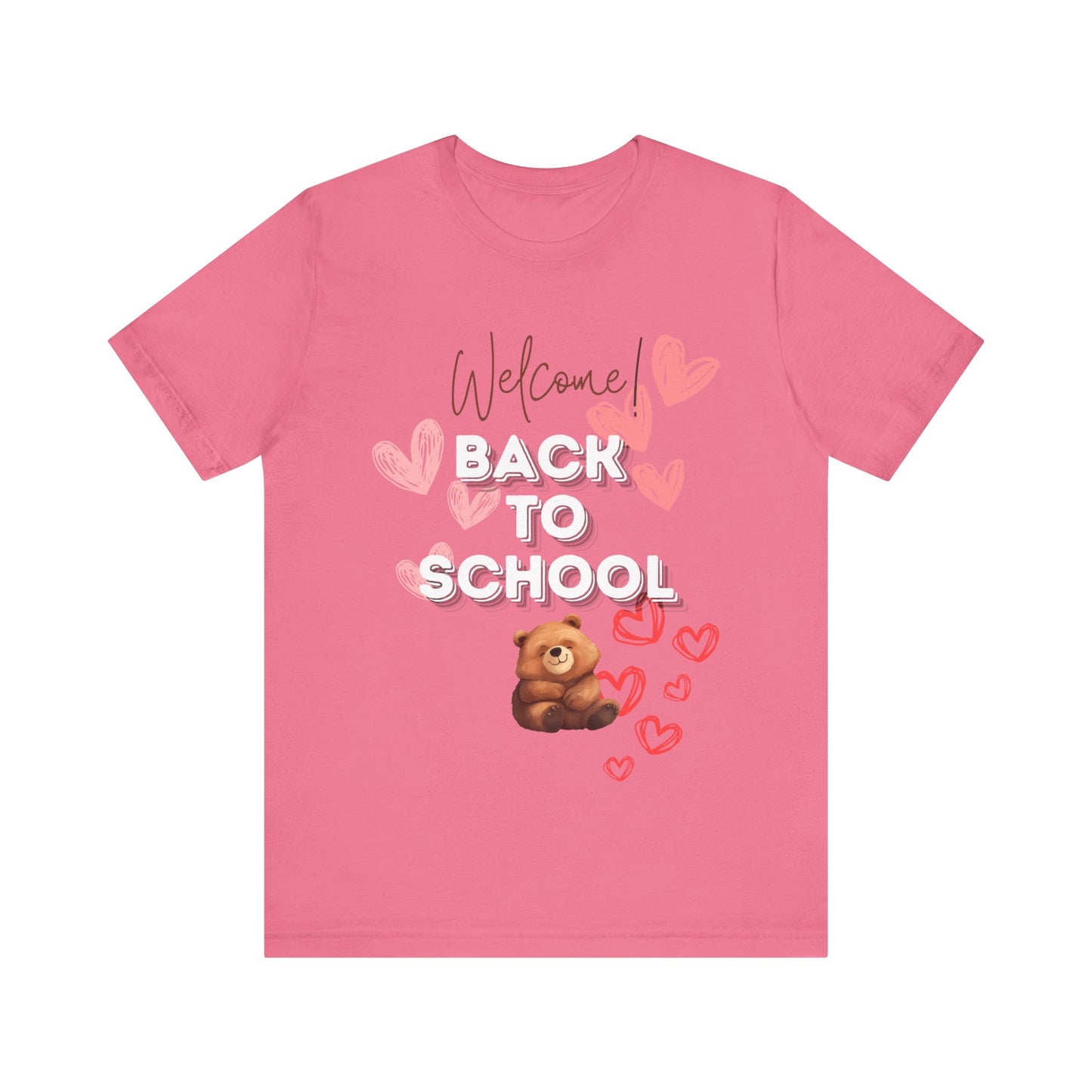 Welcome Back To School Girl Jersey Short Sleeve Tee