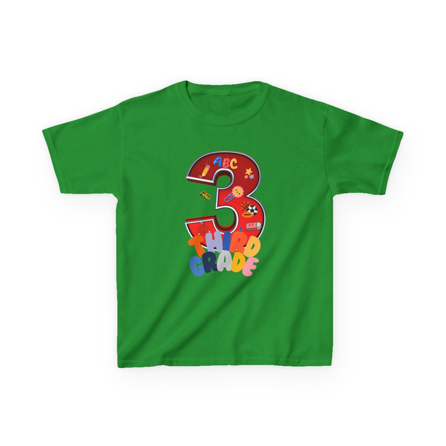 3rd Grade Heavy Cotton™ Tee,ThirdGrade,3rdGradeLife,BackToSchool,KidsSchoolShirts,ElementarySchool,ProudThirdGrader,ThirdGradeRocks,KidsFashion,HeavyCottonTee,DurableKidsClothes