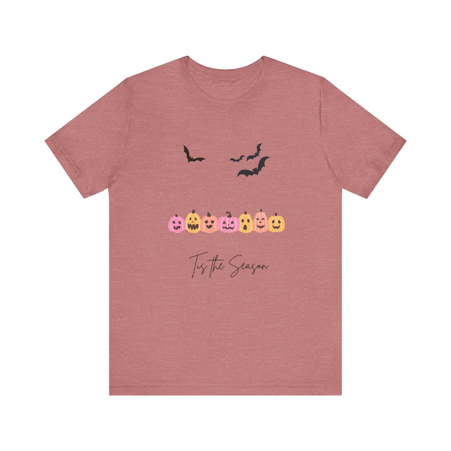Tis The Season Halloween Pink Unisex Jersey Short Sleeve Tee