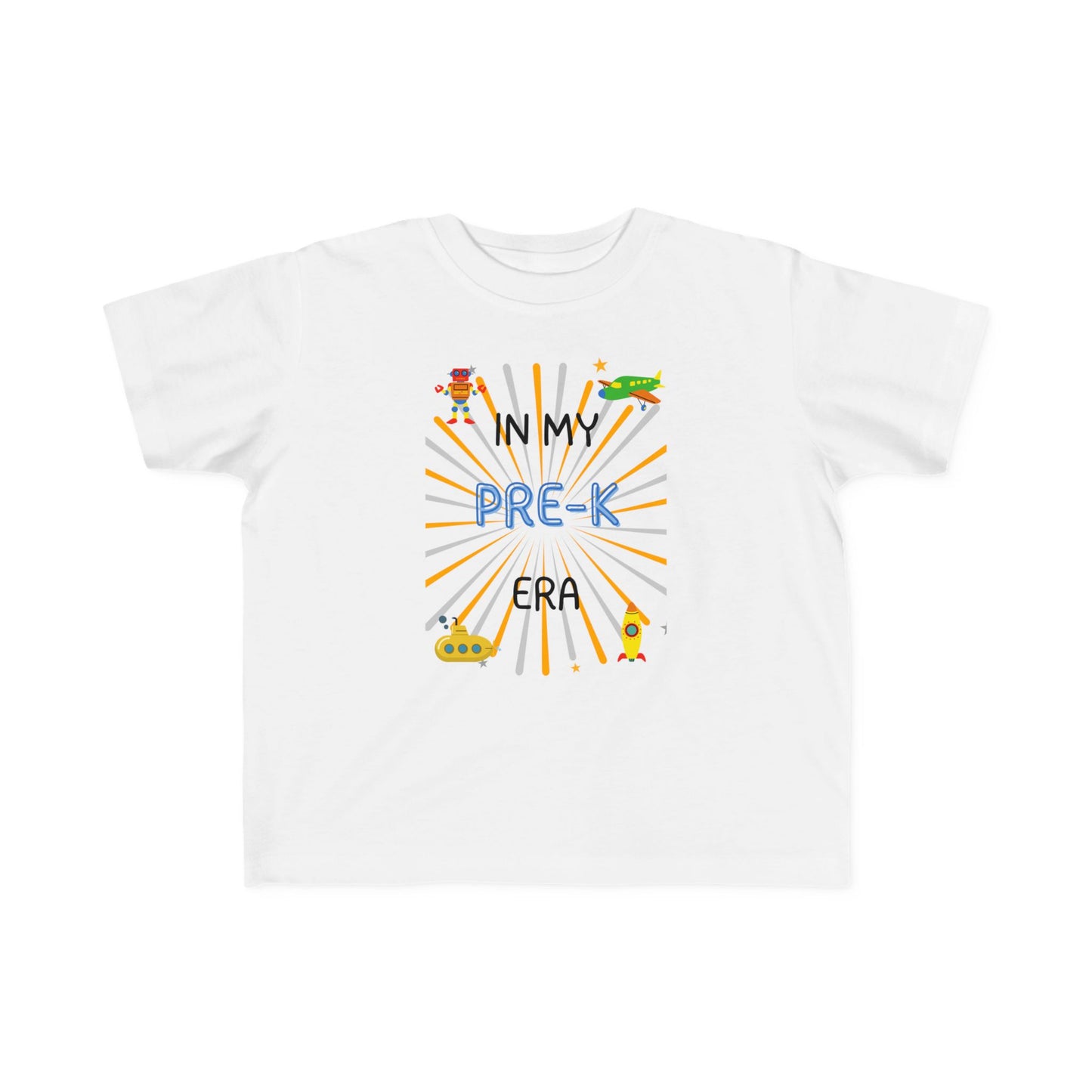 In My Pre-K Era Boy Toddler Fine Jersey Tee