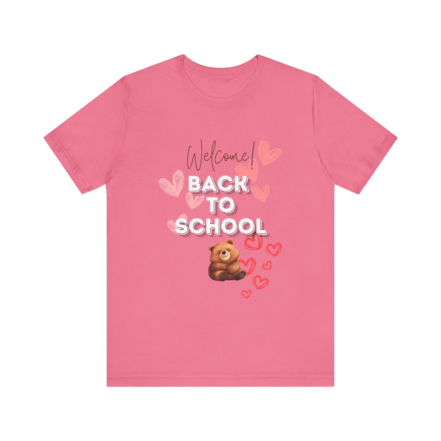 Welcome Back To School Girl Jersey Short Sleeve Tee