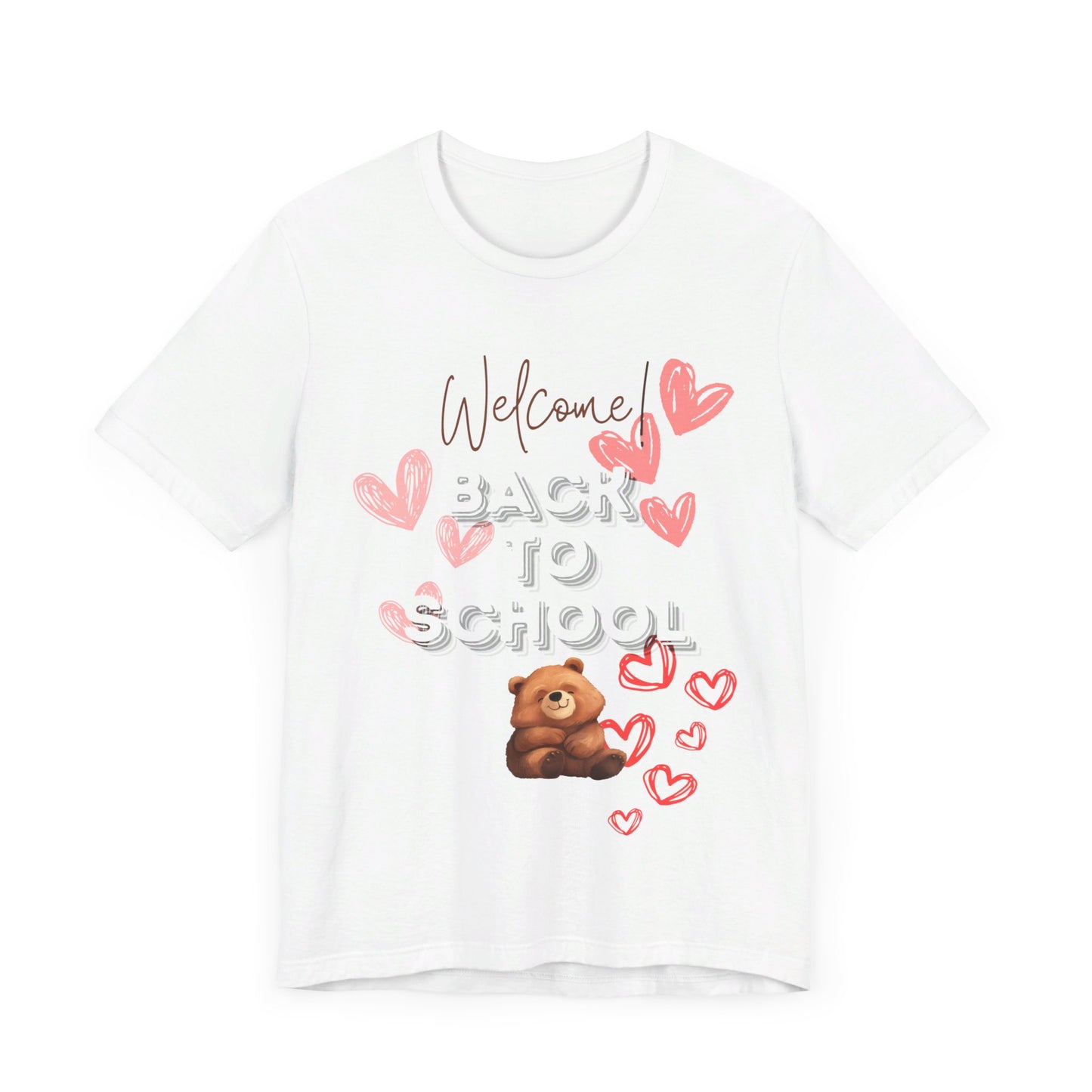 Welcome Back To School Girl Jersey Short Sleeve Tee