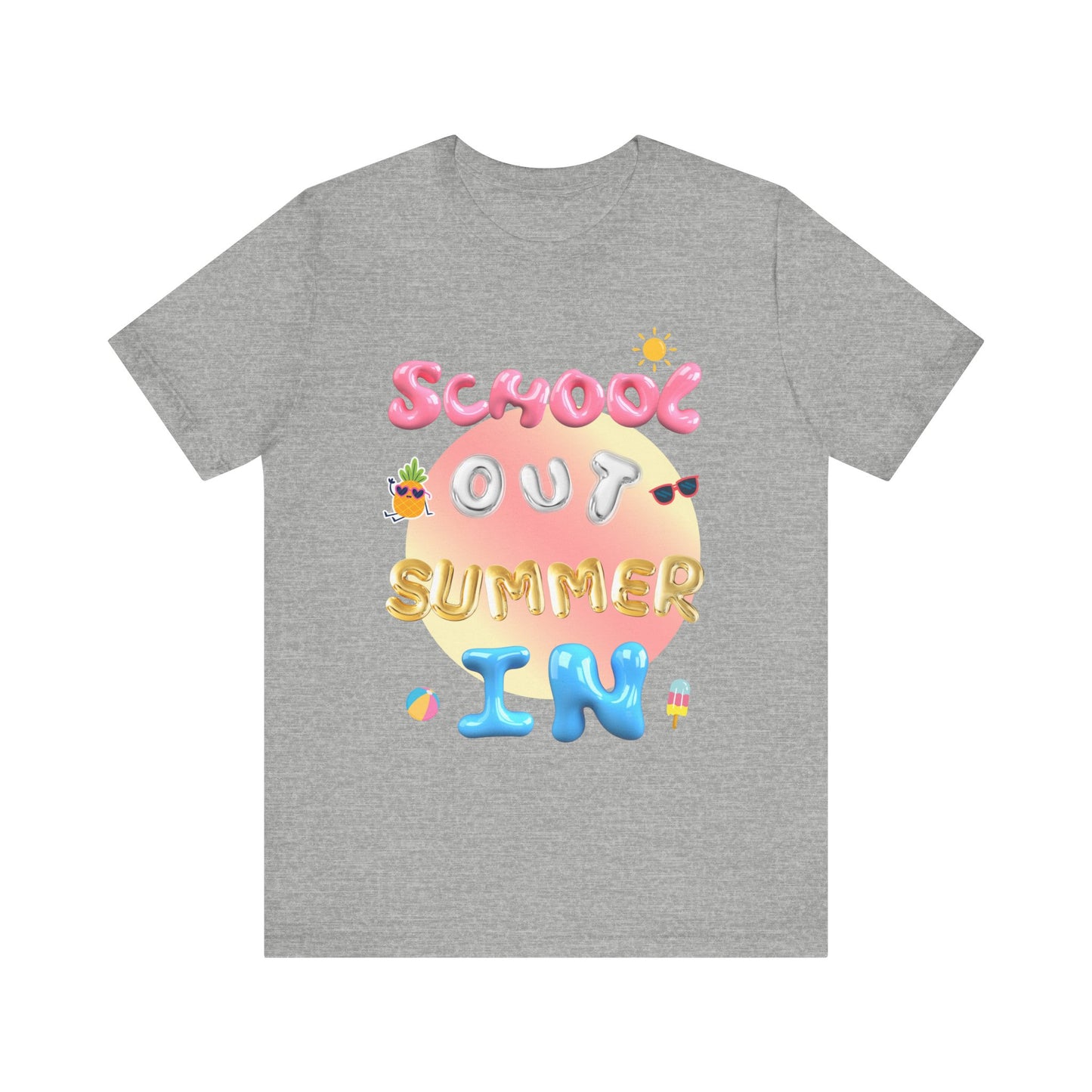 School Out Summer In Jersey Short Sleeve Tee- SummerVibes