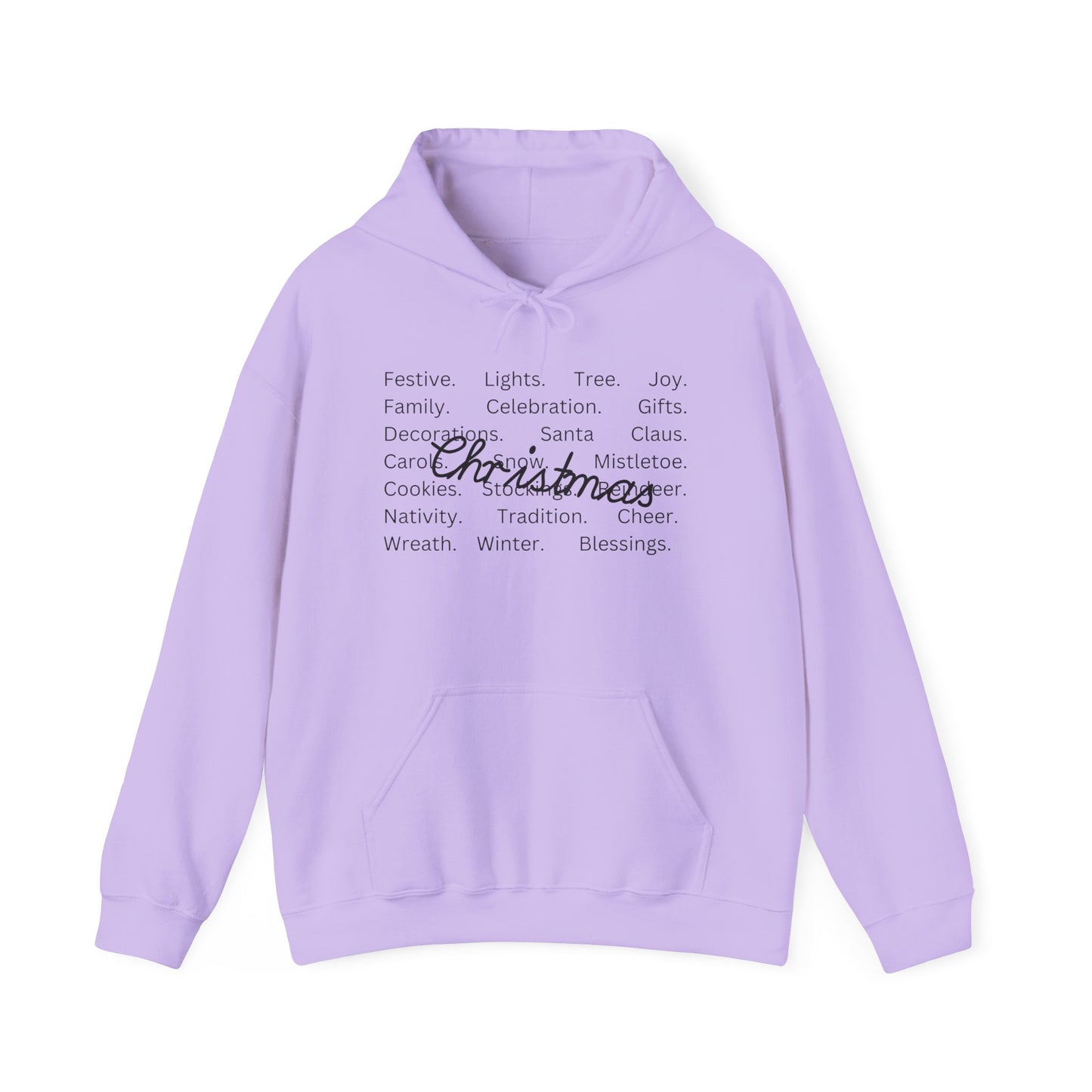 Comfort Colors Christmas Words Hoodie, Christmas Squad Tee, Christmas Vibe Tee, Christmas Outfit, Xmas Holiday Hoodie, Family Christmas Pjs, Hooded Sweatshirt