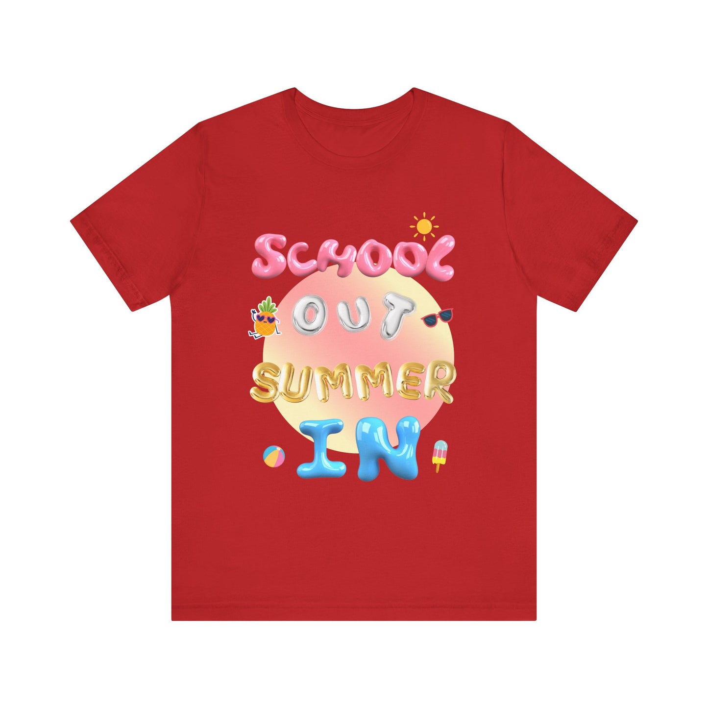 School Out Summer In Jersey Short Sleeve Tee- SummerVibes