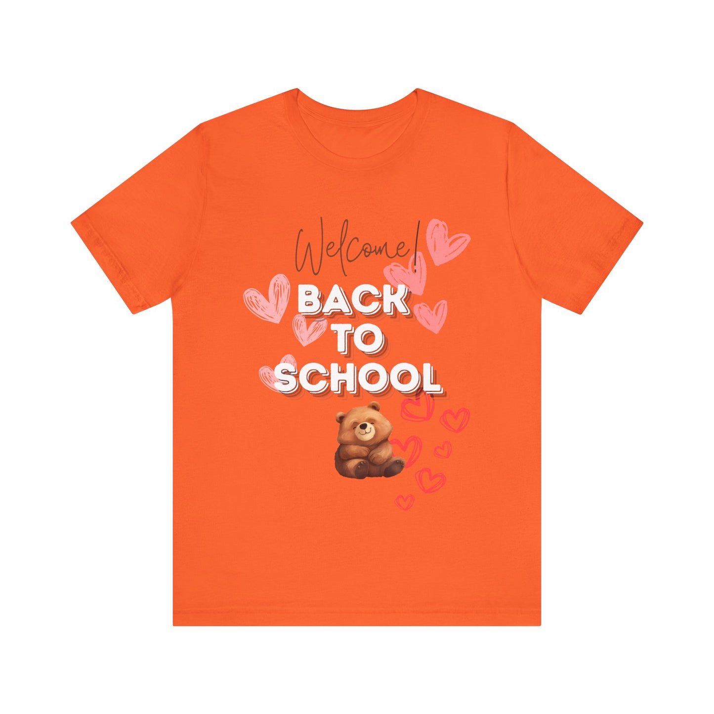 Welcome Back To School Girl Jersey Short Sleeve Tee