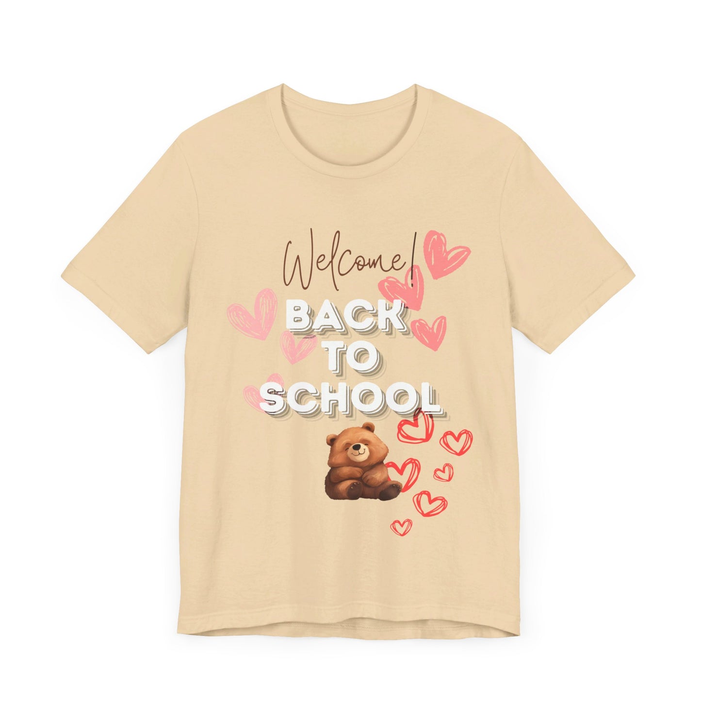 Welcome Back To School Girl Jersey Short Sleeve Tee