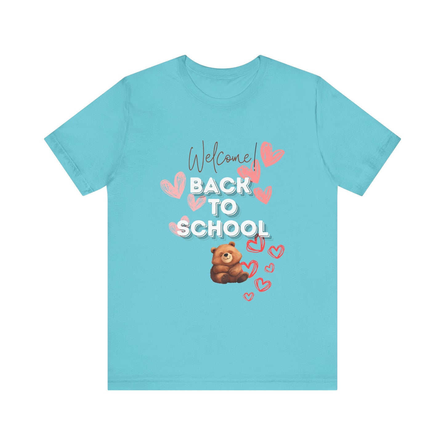 Welcome Back To School Girl Jersey Short Sleeve Tee