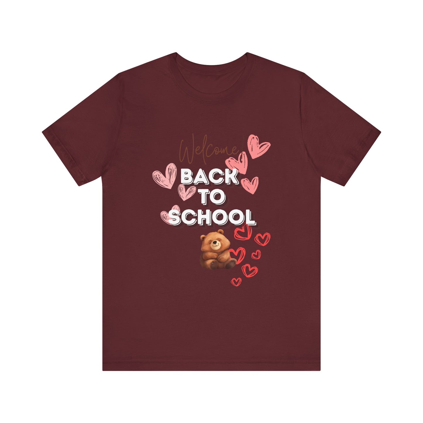 Welcome Back To School Girl Jersey Short Sleeve Tee