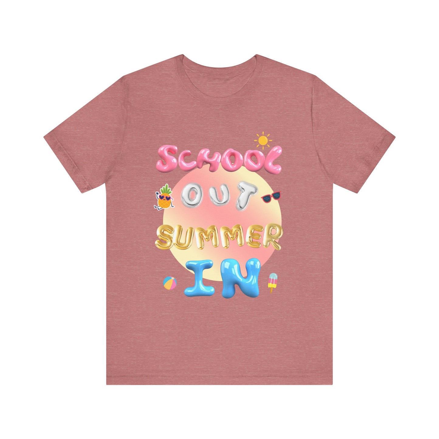 School Out Summer In Jersey Short Sleeve Tee- SummerVibes
