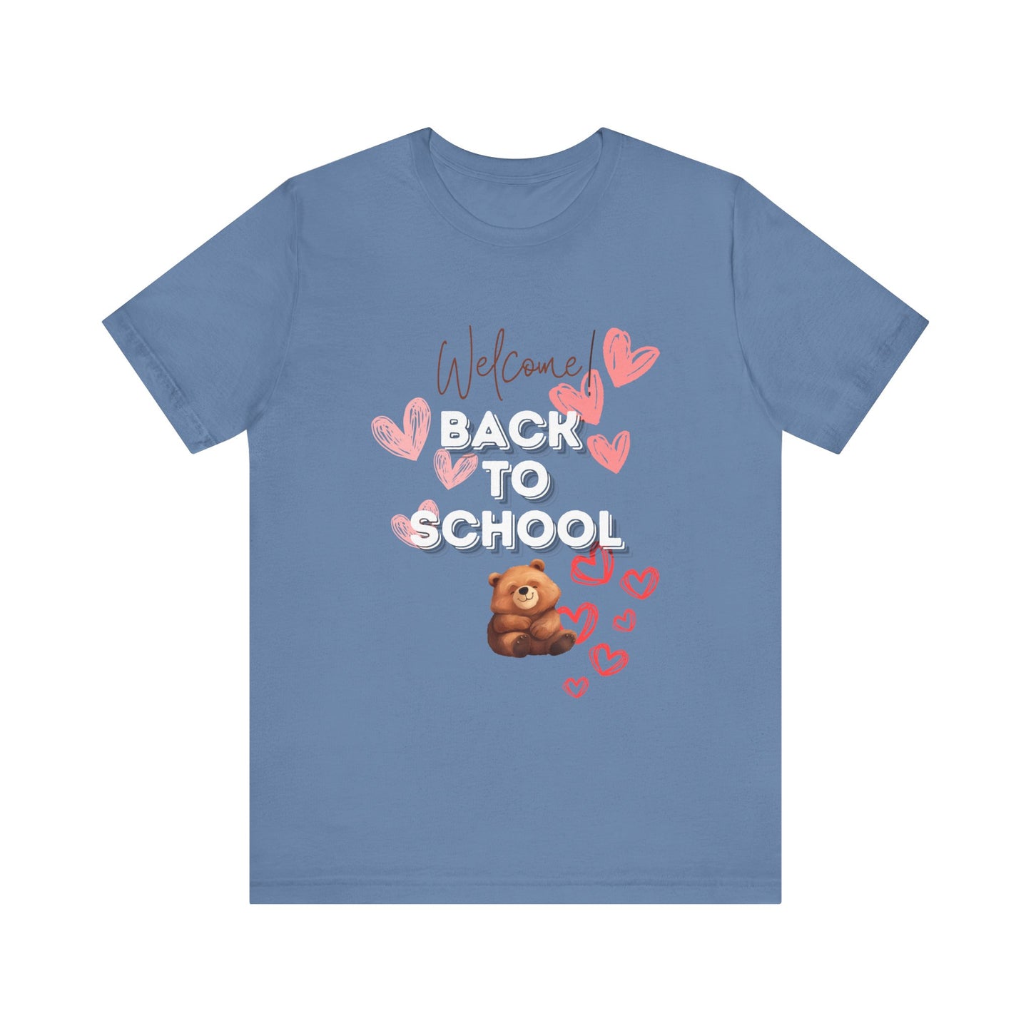 Welcome Back To School Girl Jersey Short Sleeve Tee