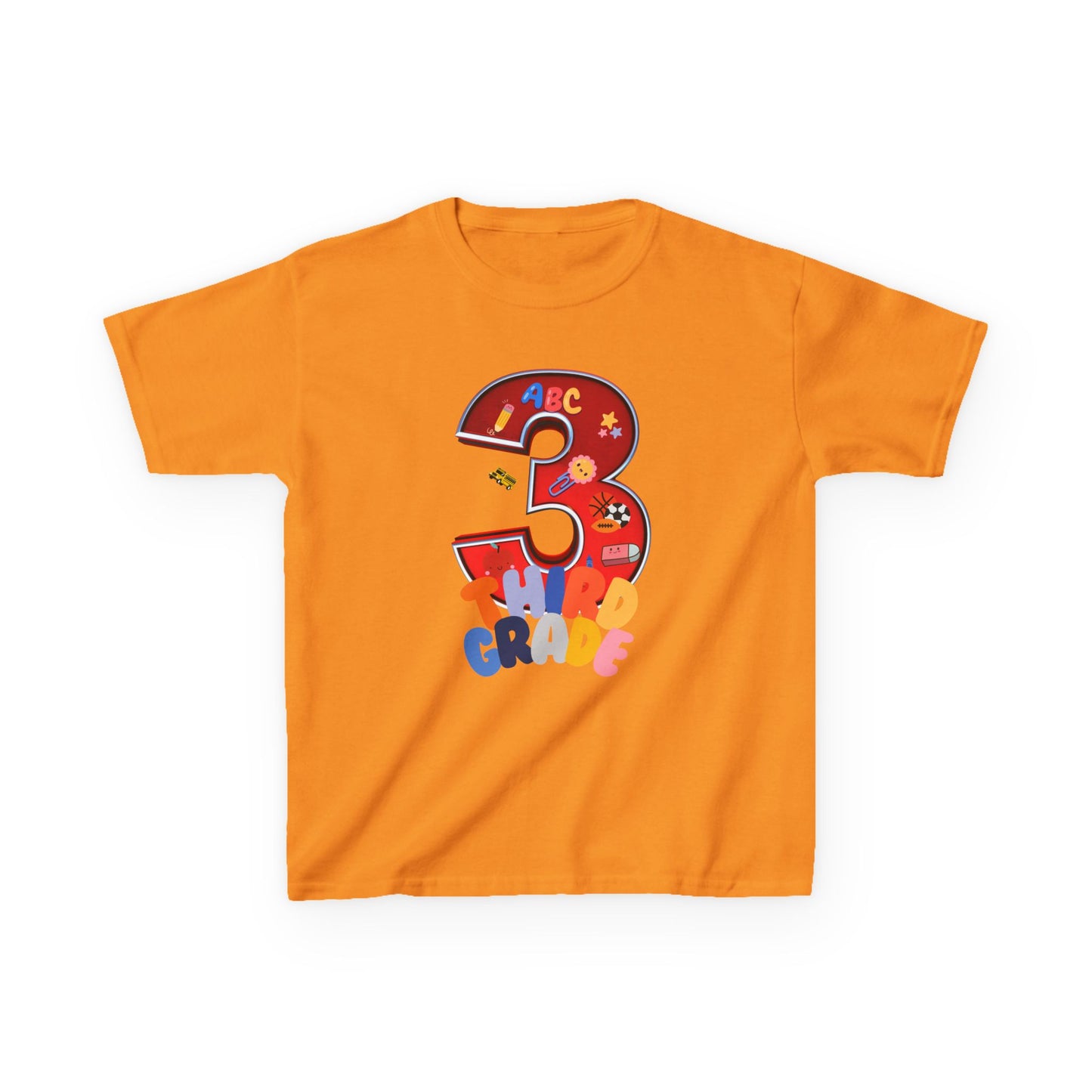 3rd Grade Heavy Cotton™ Tee,ThirdGrade,3rdGradeLife,BackToSchool,KidsSchoolShirts,ElementarySchool,ProudThirdGrader,ThirdGradeRocks,KidsFashion,HeavyCottonTee,DurableKidsClothes