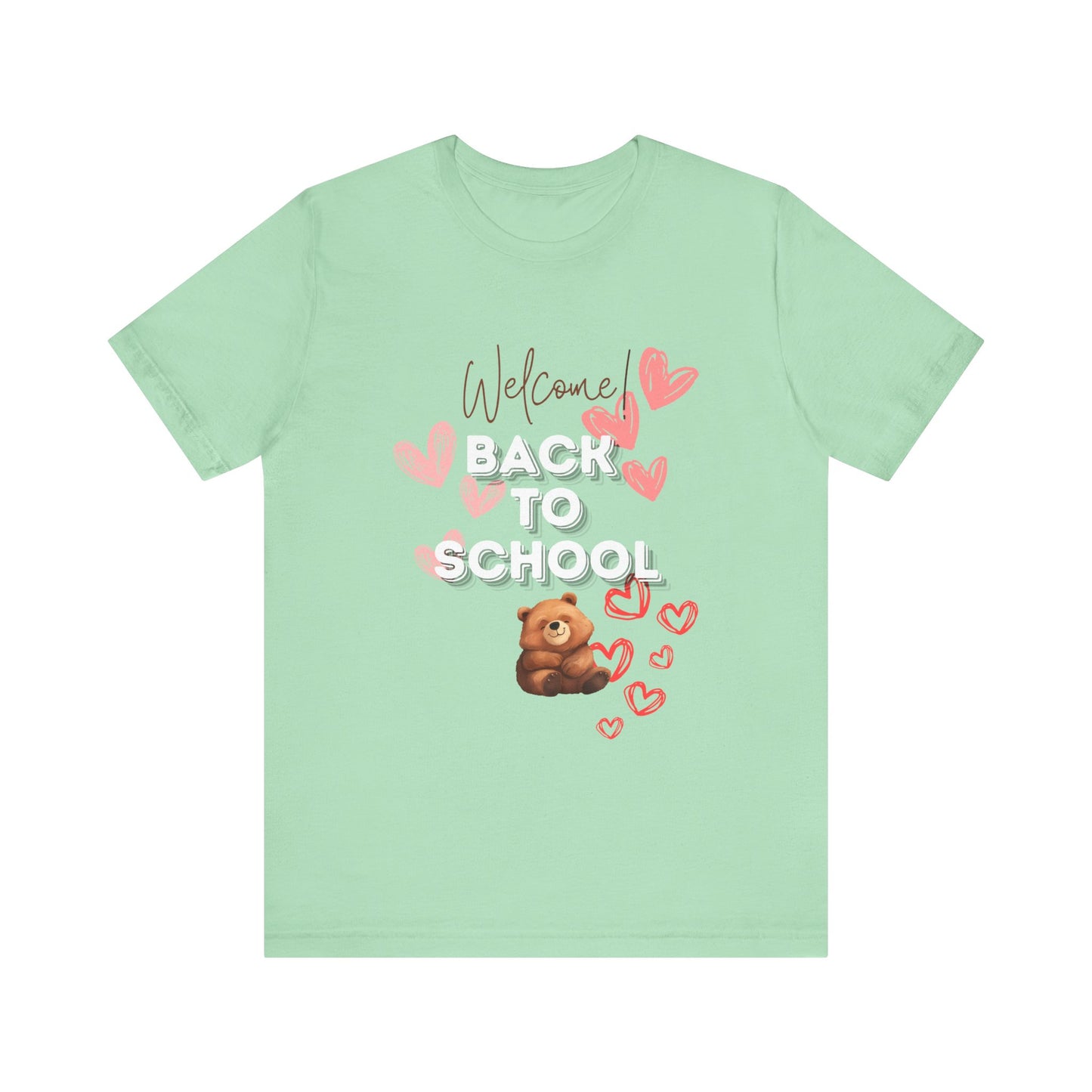 Welcome Back To School Girl Jersey Short Sleeve Tee