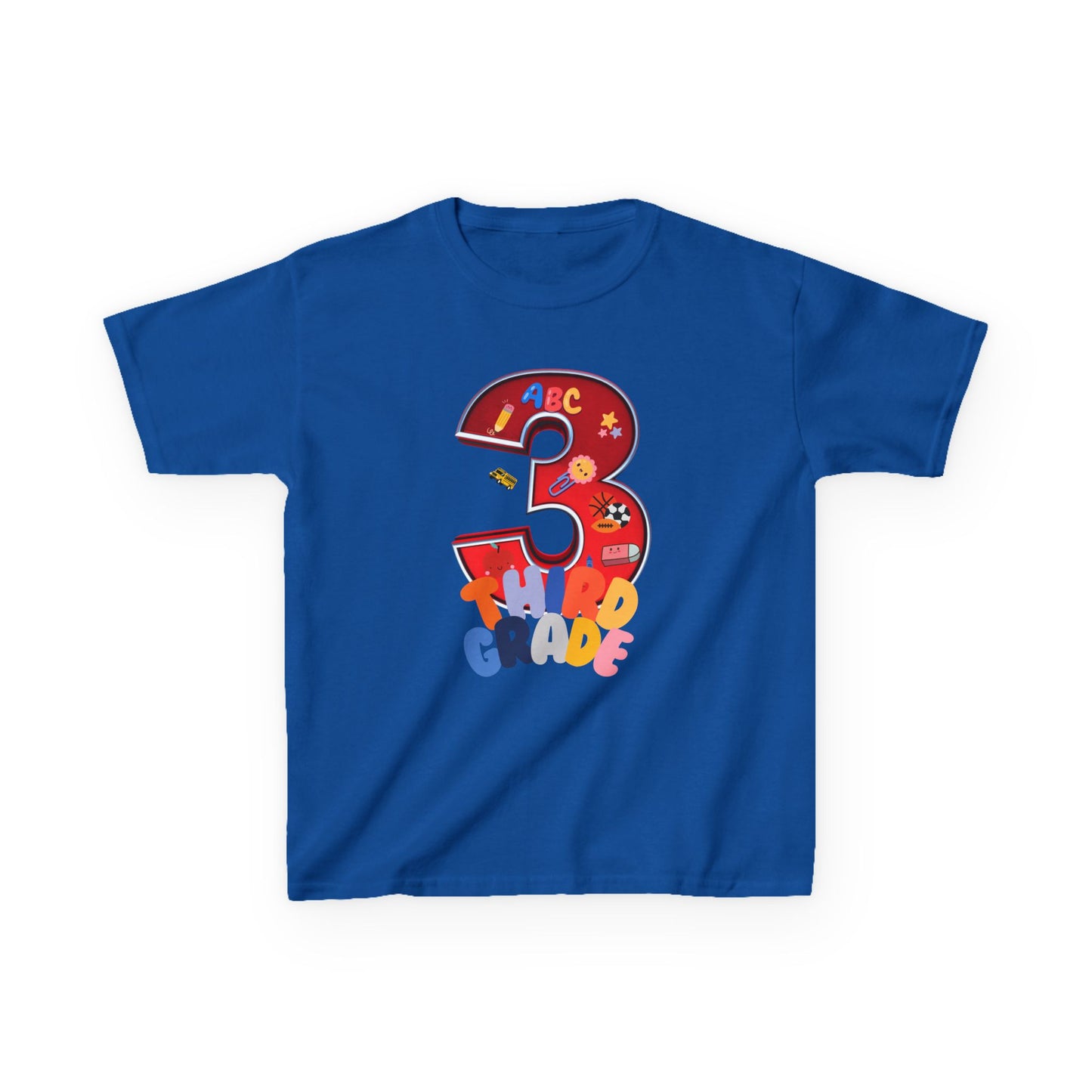 3rd Grade Heavy Cotton™ Tee,ThirdGrade,3rdGradeLife,BackToSchool,KidsSchoolShirts,ElementarySchool,ProudThirdGrader,ThirdGradeRocks,KidsFashion,HeavyCottonTee,DurableKidsClothes