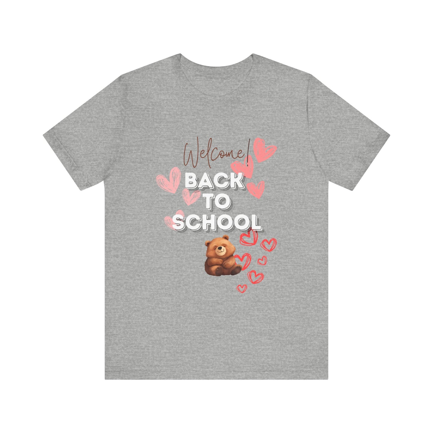 Welcome Back To School Girl Jersey Short Sleeve Tee