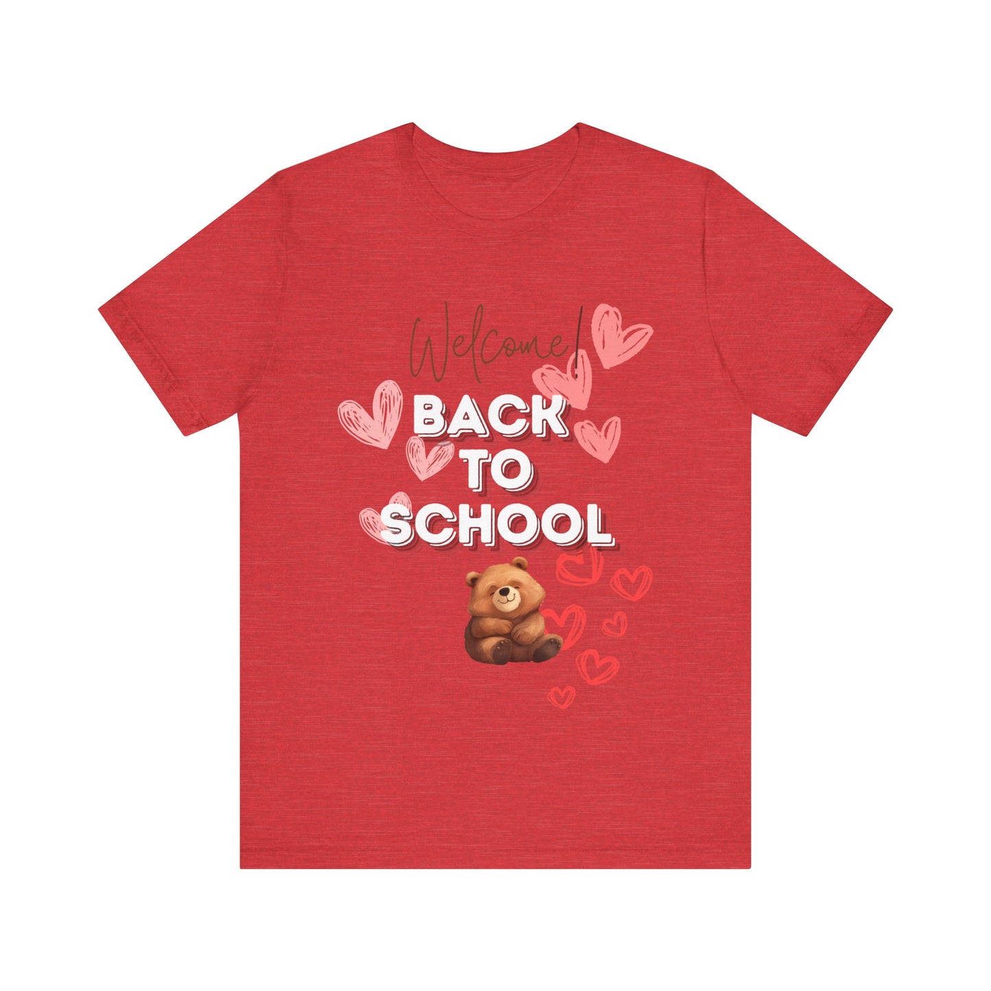 Welcome Back To School Girl Jersey Short Sleeve Tee