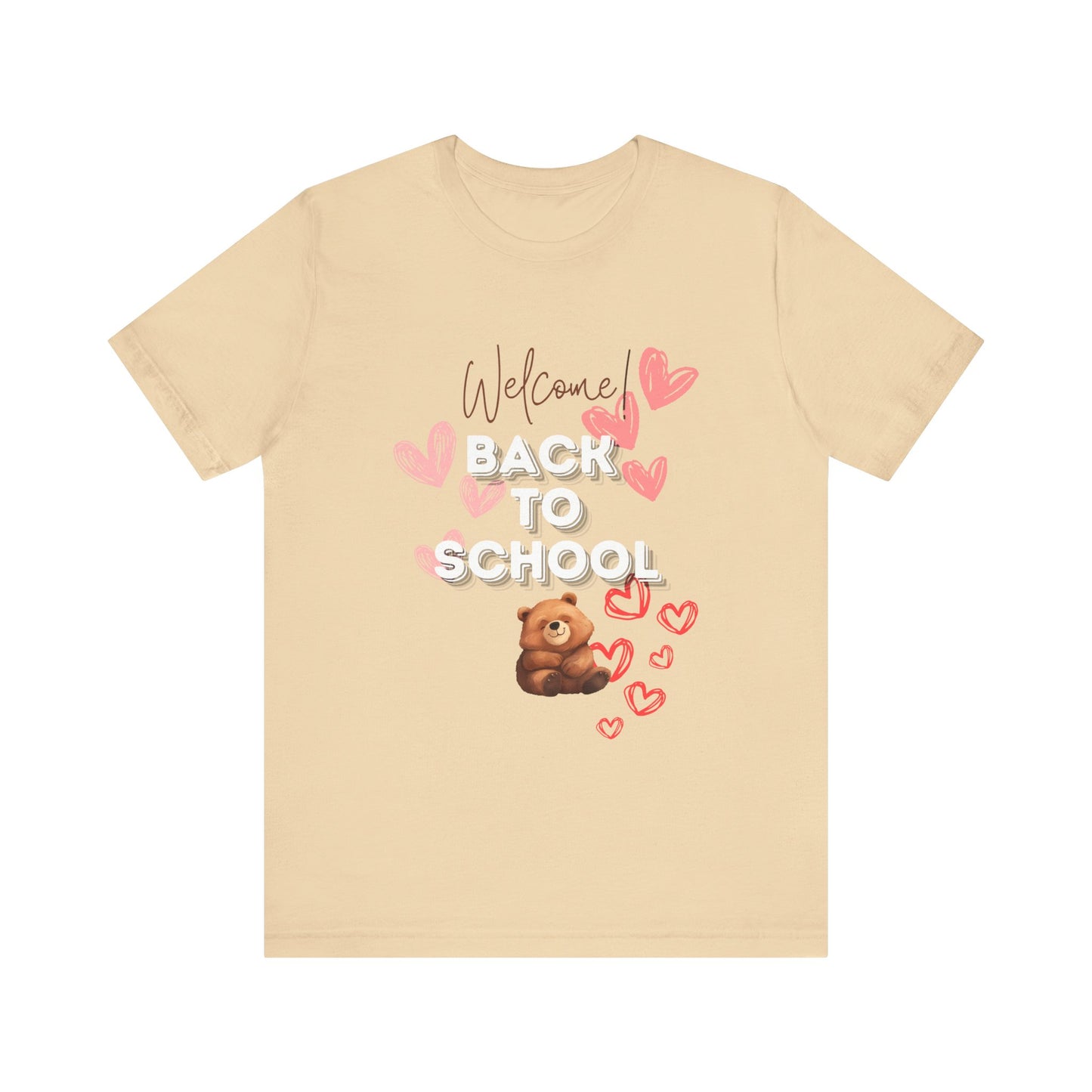 Welcome Back To School Girl Jersey Short Sleeve Tee