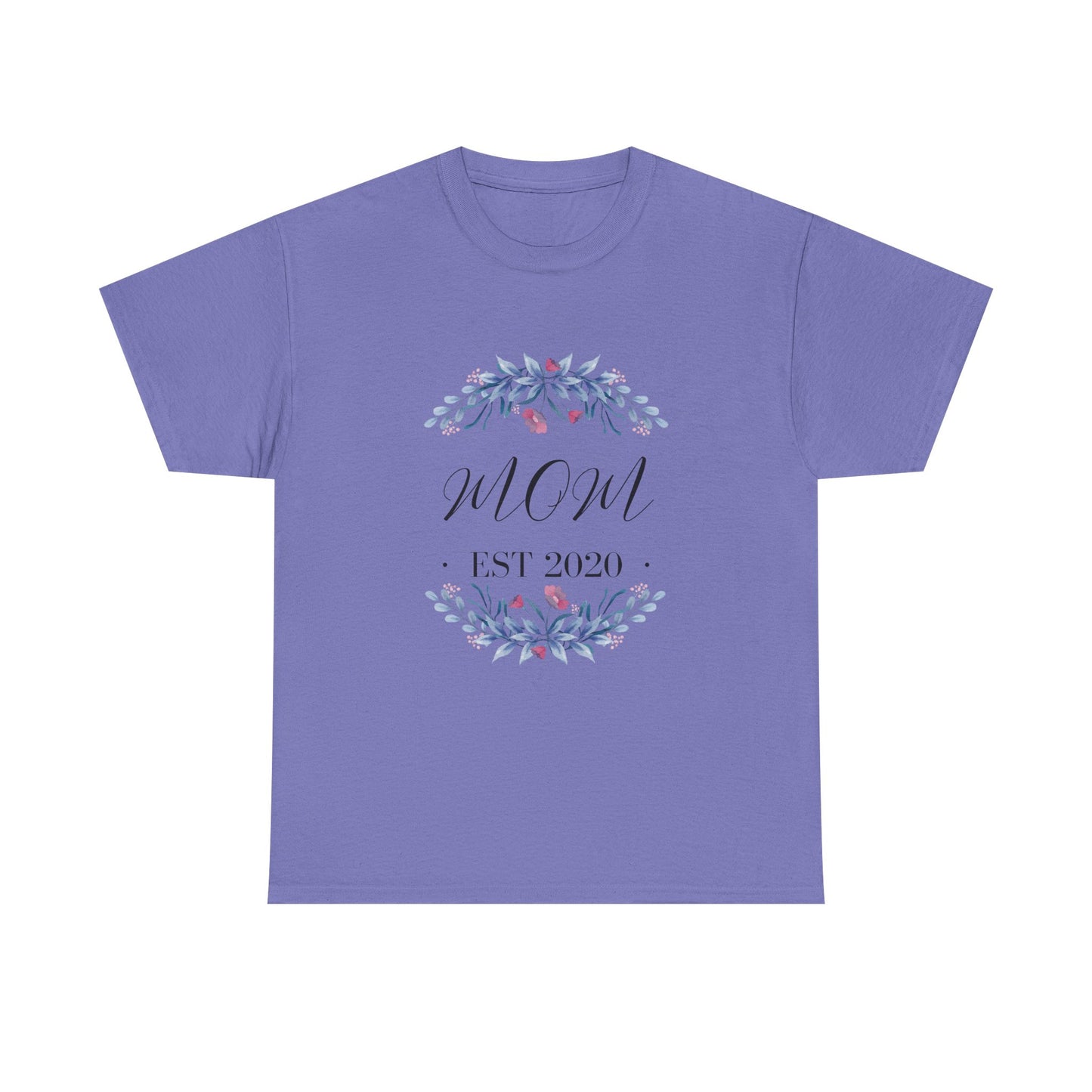 Floral Mom EST 2020 Tee- Mother's Day Gift
