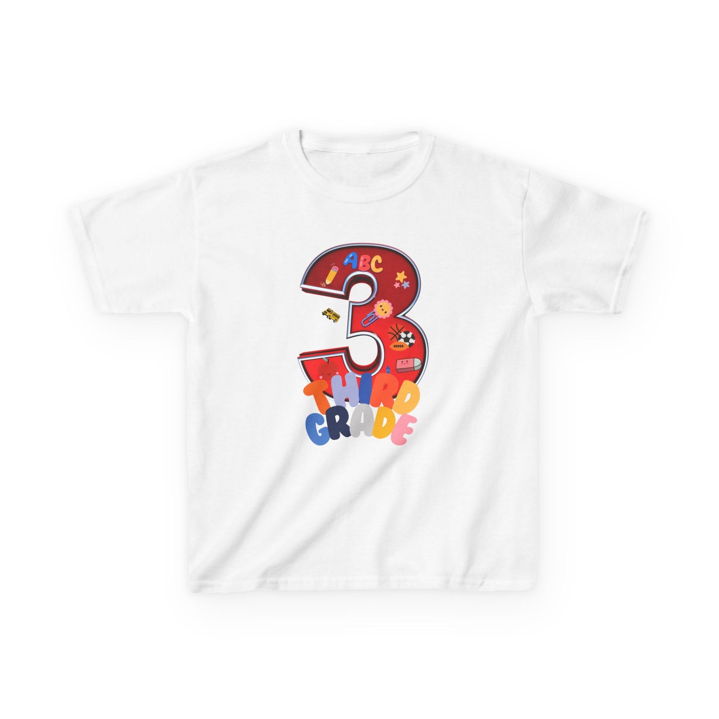 3rd Grade Heavy Cotton™ Tee,ThirdGrade,3rdGradeLife,BackToSchool,KidsSchoolShirts,ElementarySchool,ProudThirdGrader,ThirdGradeRocks,KidsFashion,HeavyCottonTee,DurableKidsClothes