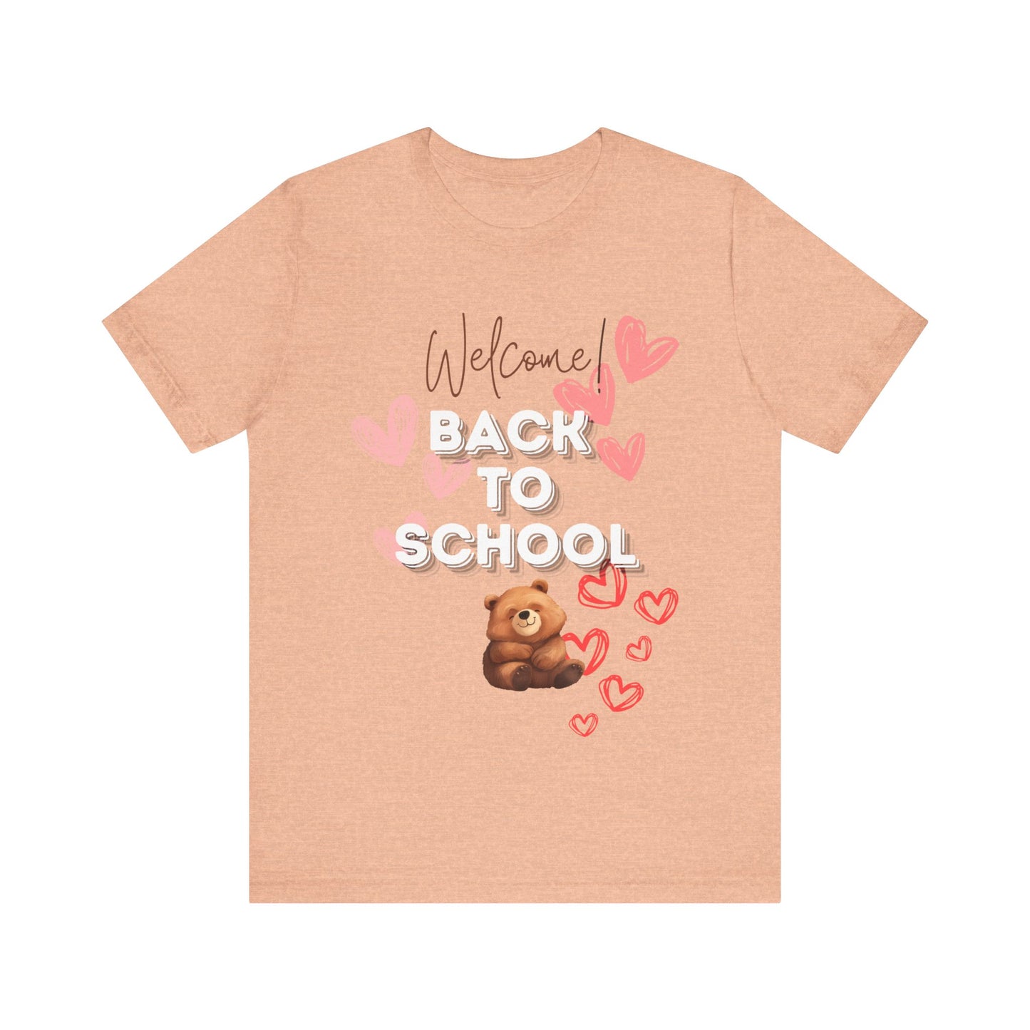 Welcome Back To School Girl Jersey Short Sleeve Tee