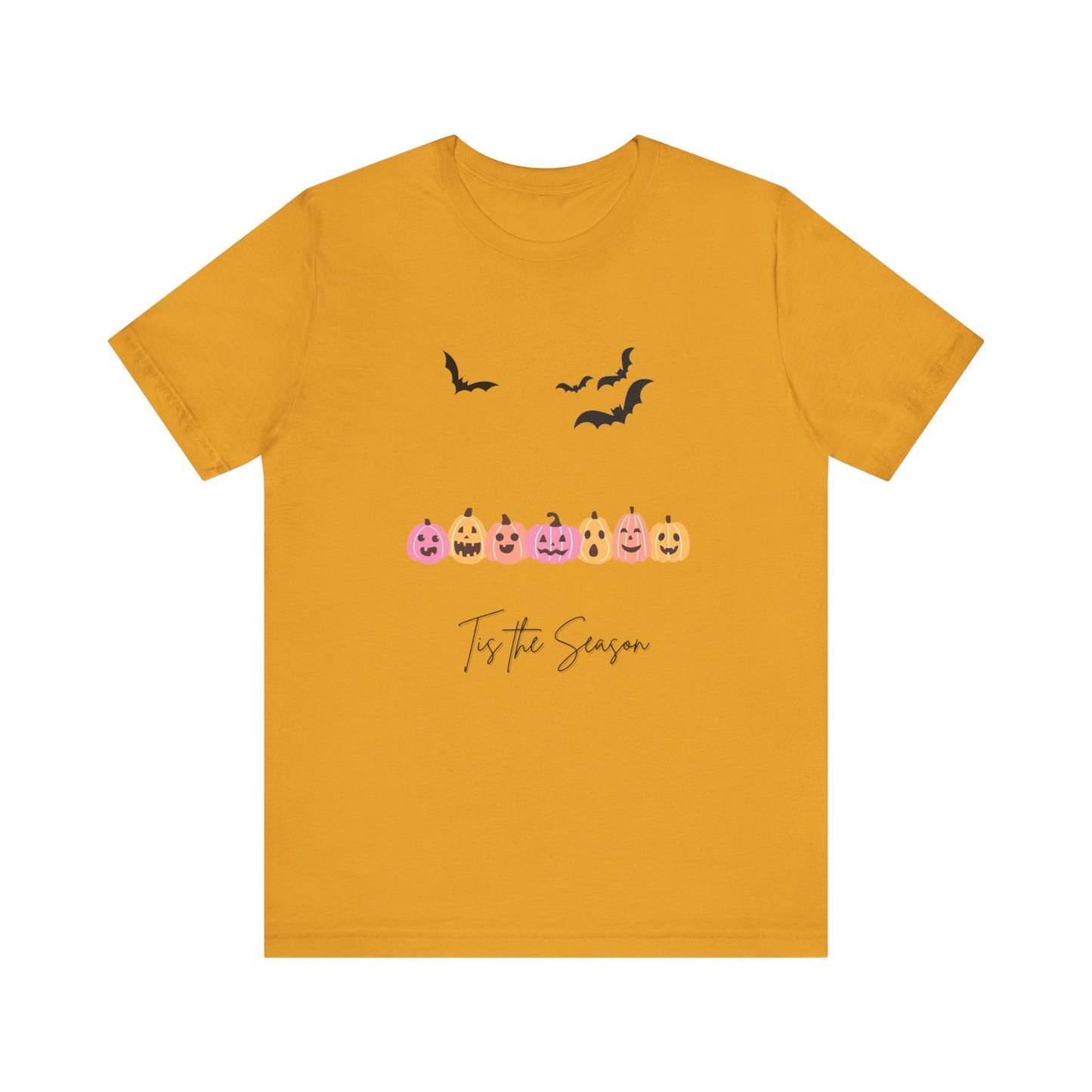 Tis The Season Halloween Pink Unisex Jersey Short Sleeve Tee