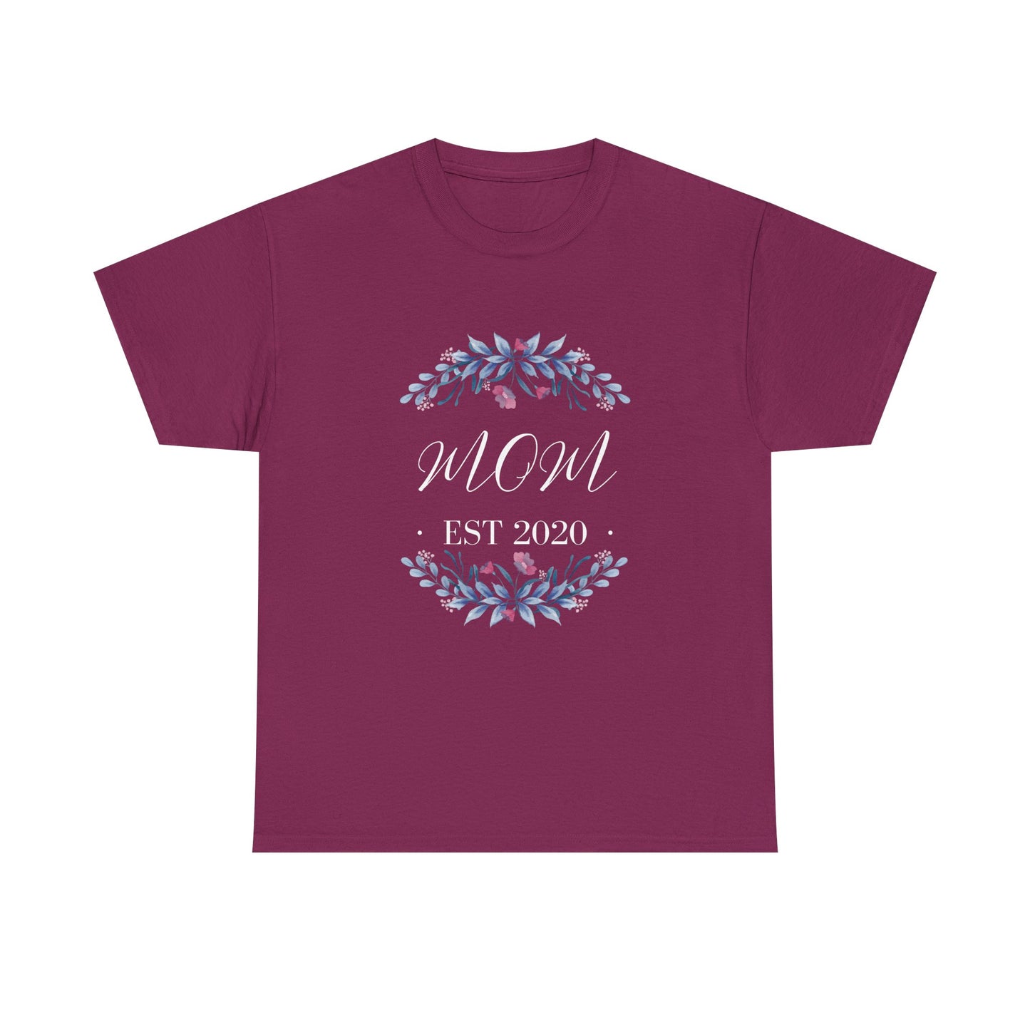 Floral Mom EST 2020 Tee- Mother's Day Gift
