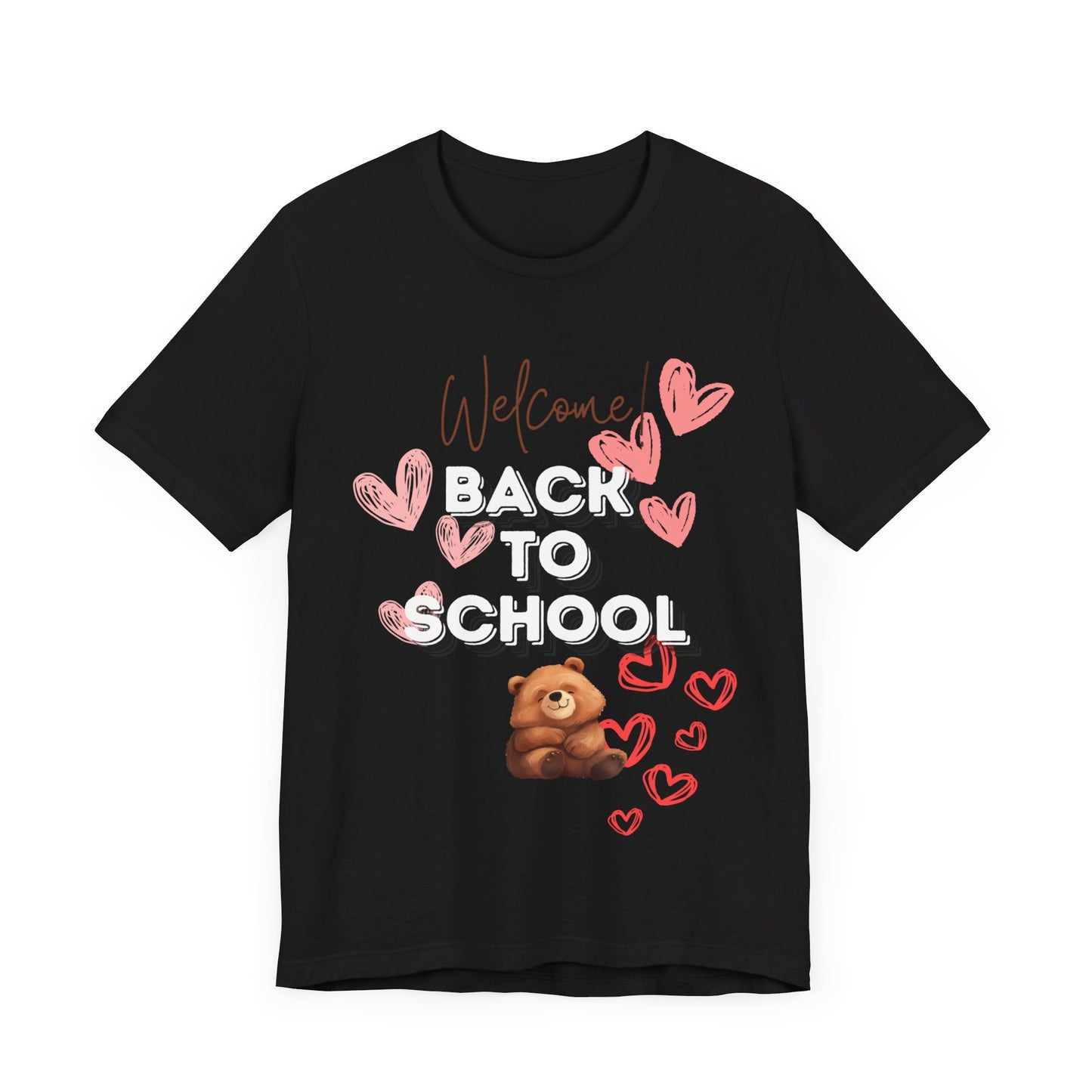 Welcome Back To School Girl Jersey Short Sleeve Tee