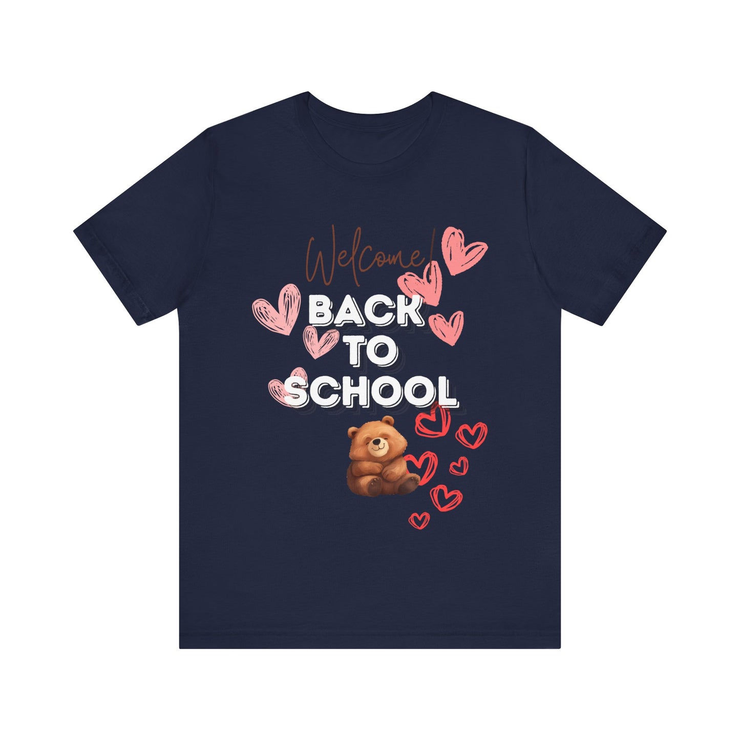 Welcome Back To School Girl Jersey Short Sleeve Tee