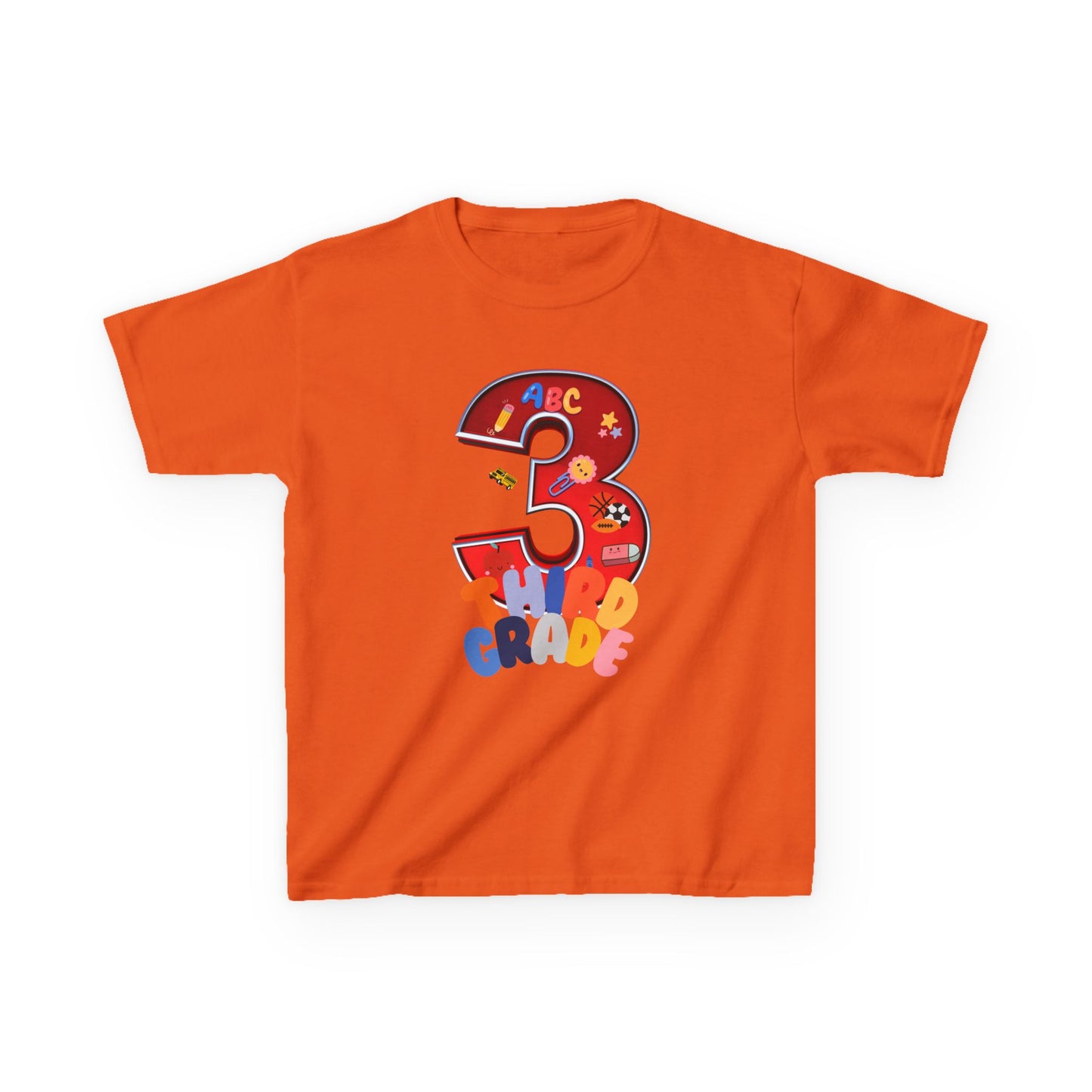 3rd Grade Heavy Cotton™ Tee,ThirdGrade,3rdGradeLife,BackToSchool,KidsSchoolShirts,ElementarySchool,ProudThirdGrader,ThirdGradeRocks,KidsFashion,HeavyCottonTee,DurableKidsClothes