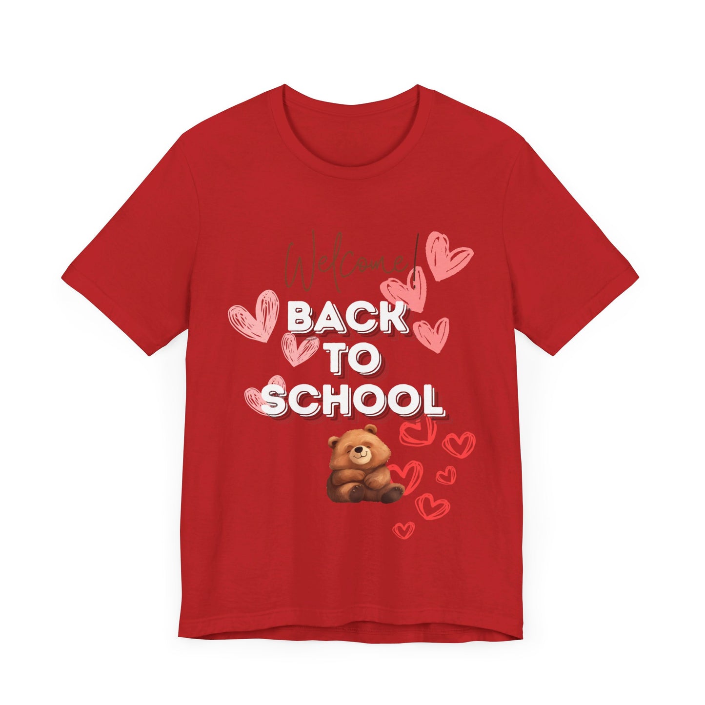 Welcome Back To School Girl Jersey Short Sleeve Tee
