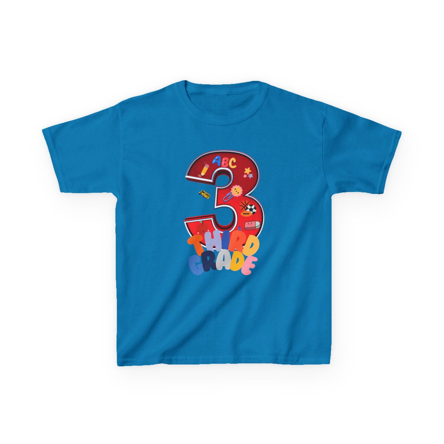 3rd Grade Heavy Cotton™ Tee,ThirdGrade,3rdGradeLife,BackToSchool,KidsSchoolShirts,ElementarySchool,ProudThirdGrader,ThirdGradeRocks,KidsFashion,HeavyCottonTee,DurableKidsClothes