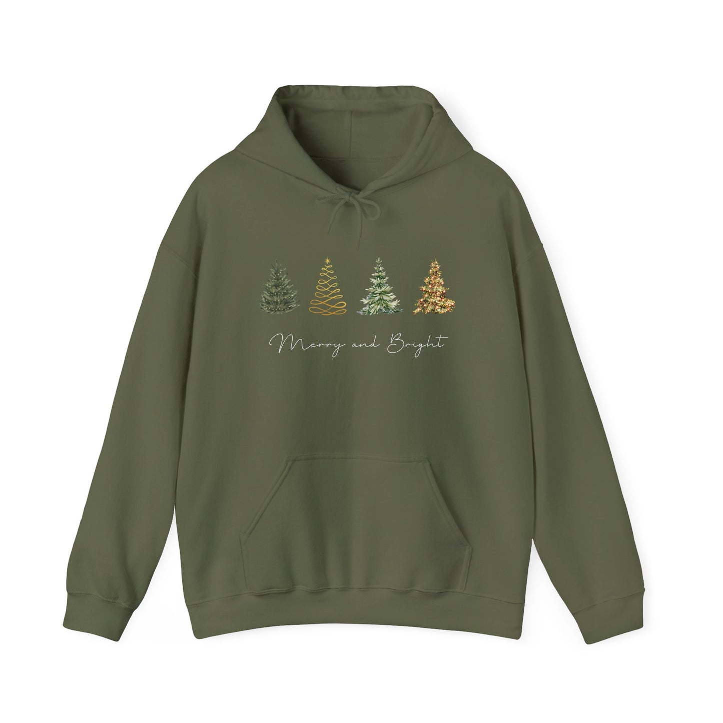 Merry and Bright Trees Sweatshirt- Family Matching Christmas Sweatshirt