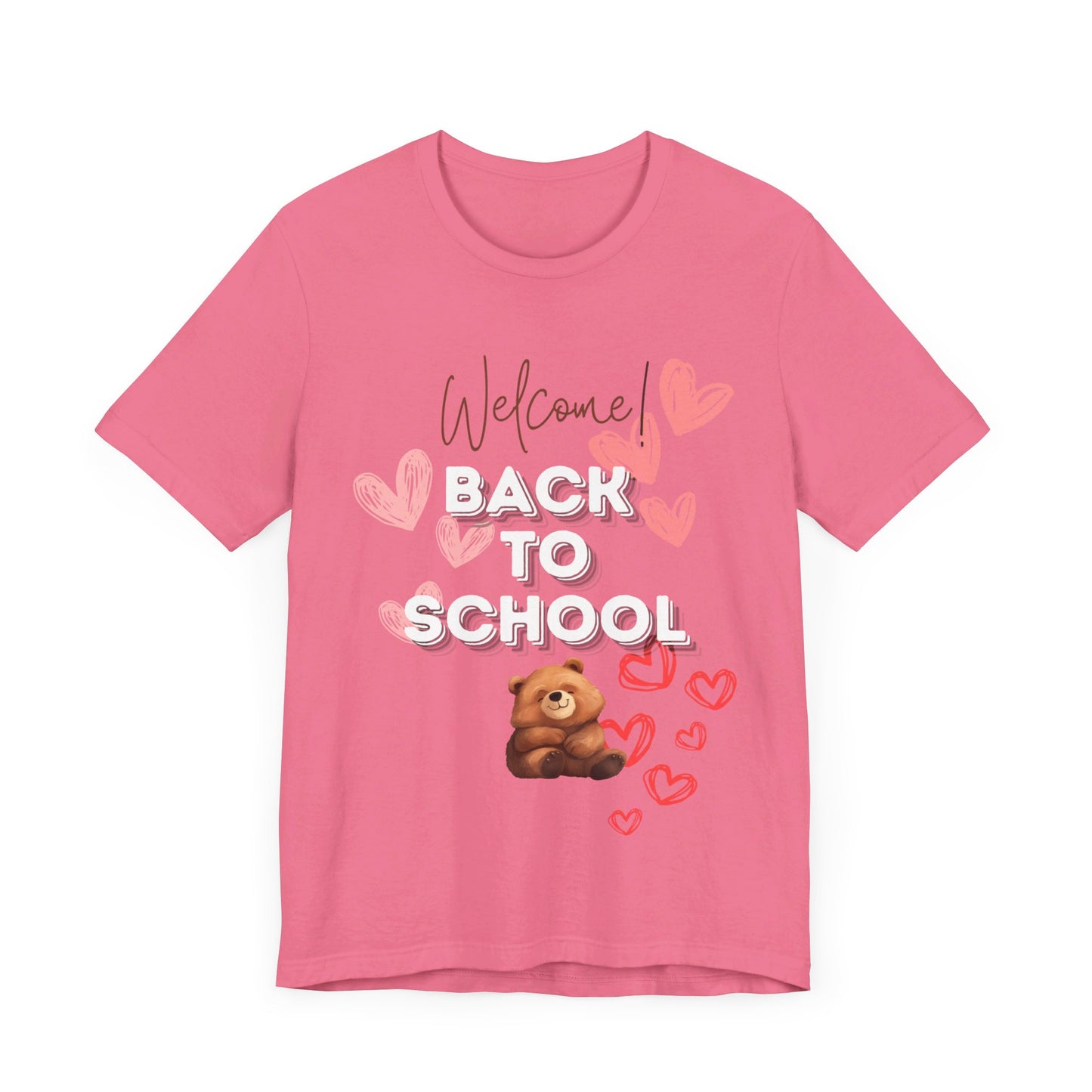 Welcome Back To School Girl Jersey Short Sleeve Tee