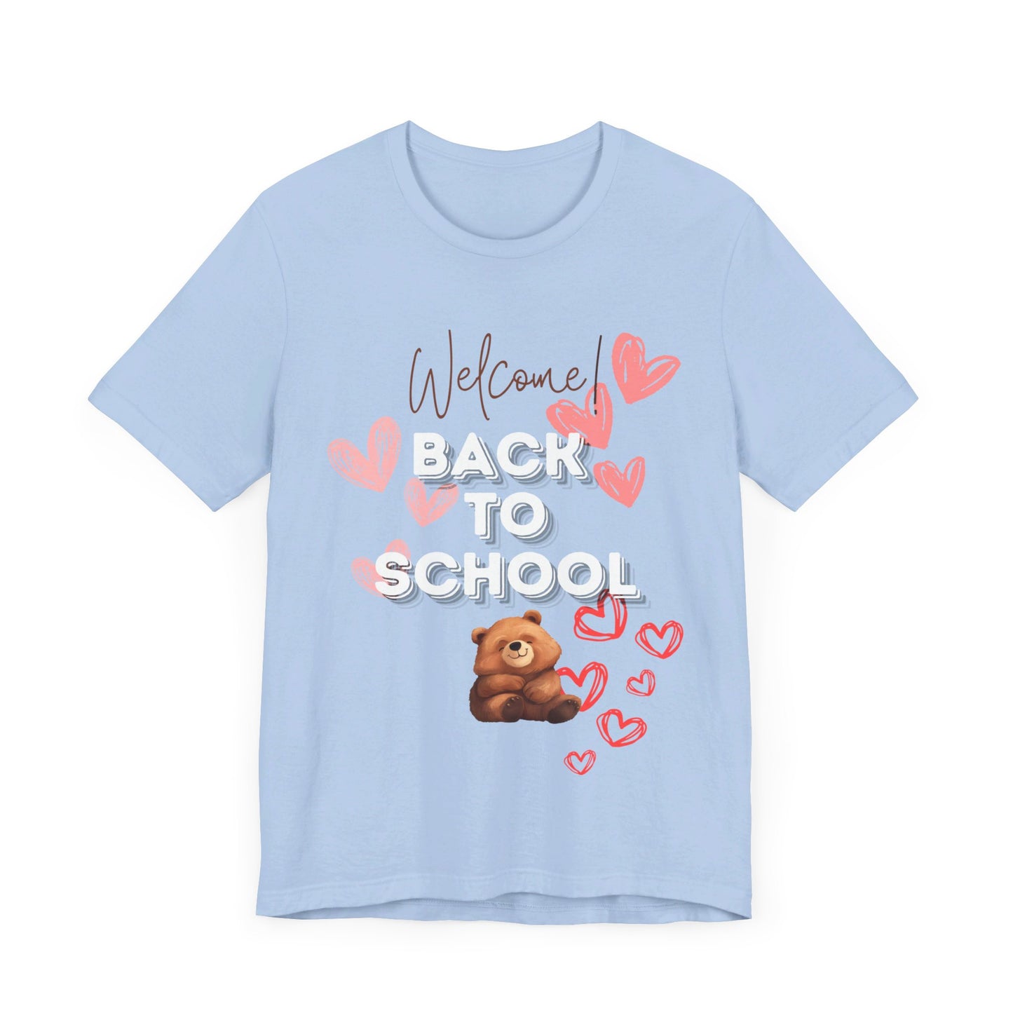 Welcome Back To School Girl Jersey Short Sleeve Tee