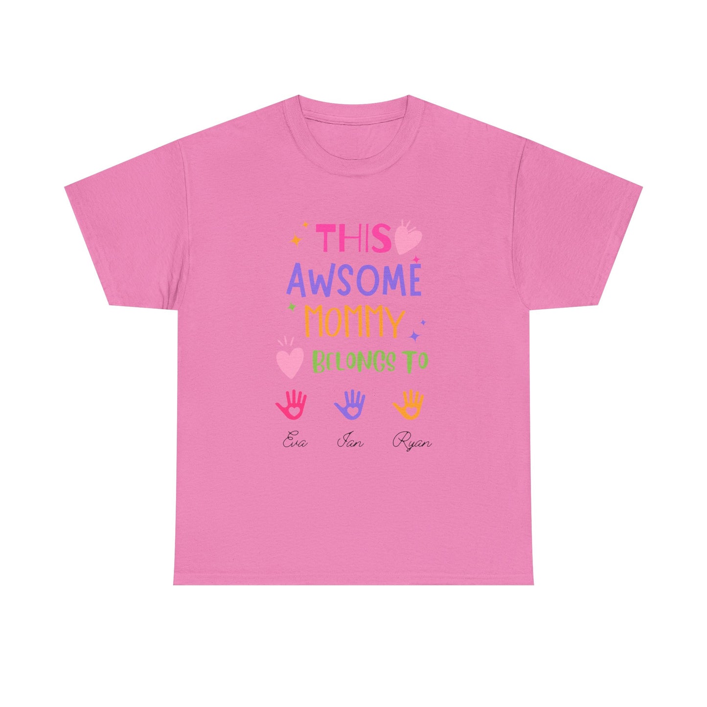 Family Love - This Awesome Mommy Belongs To Tee,MomLife,MomGifts,CustomizableTshirts,PersonalizedGifts,FamilyShirts,CuteMomShirts,MothersDayTshirtIdeas,UniqueMothersDayGifts,PersonalizedMothersDayGifts,GiftsForMom,MothersDayTshirt