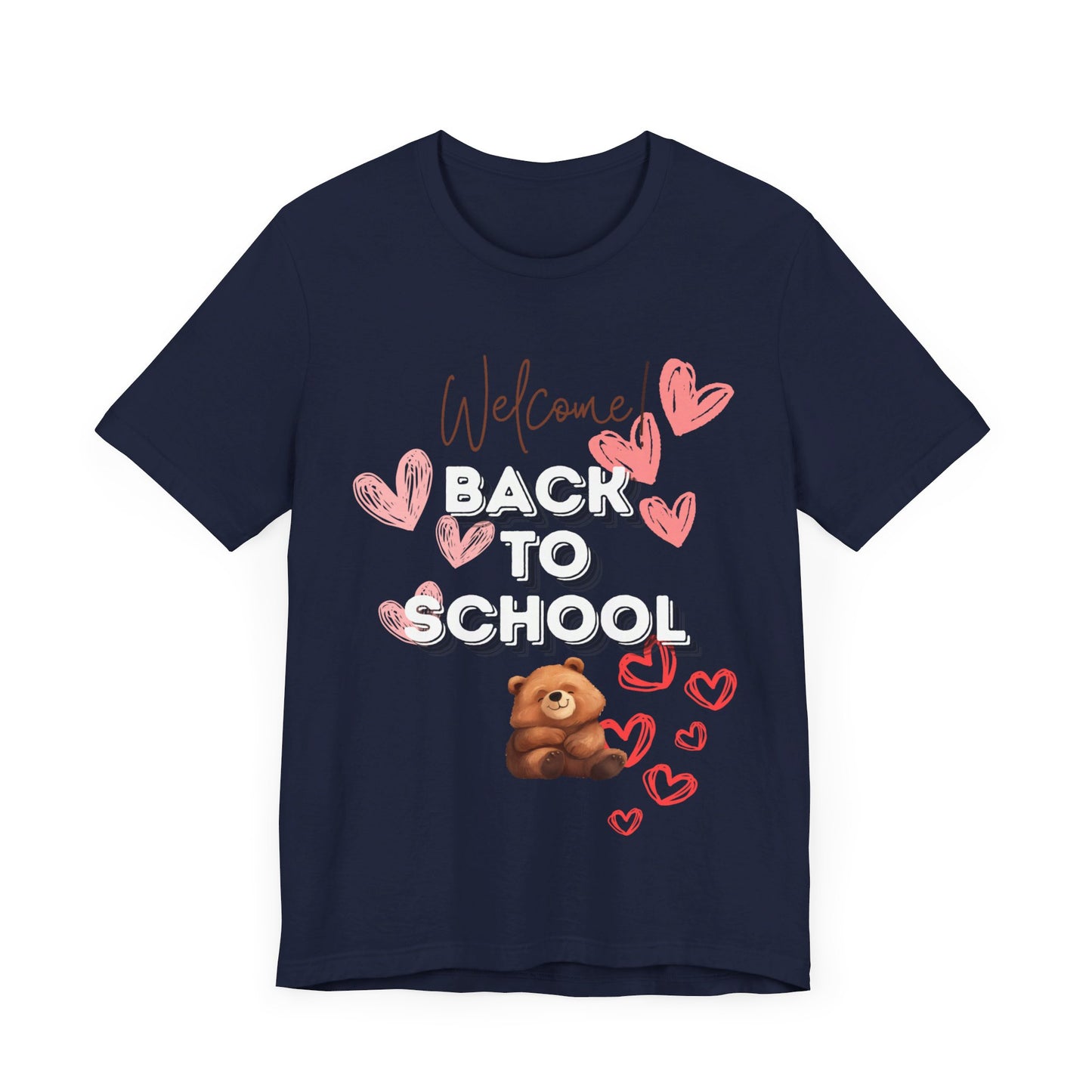 Welcome Back To School Girl Jersey Short Sleeve Tee