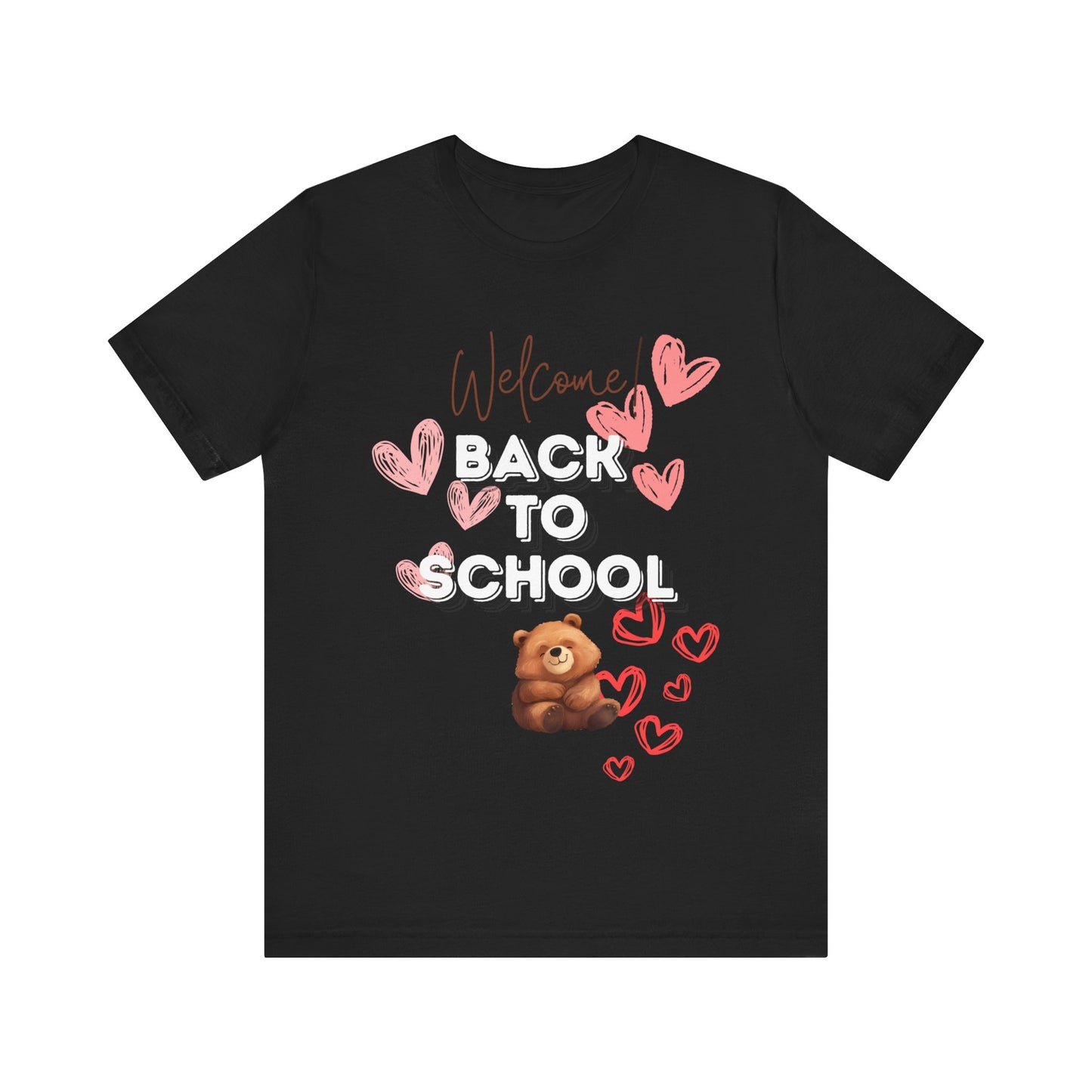 Welcome Back To School Girl Jersey Short Sleeve Tee