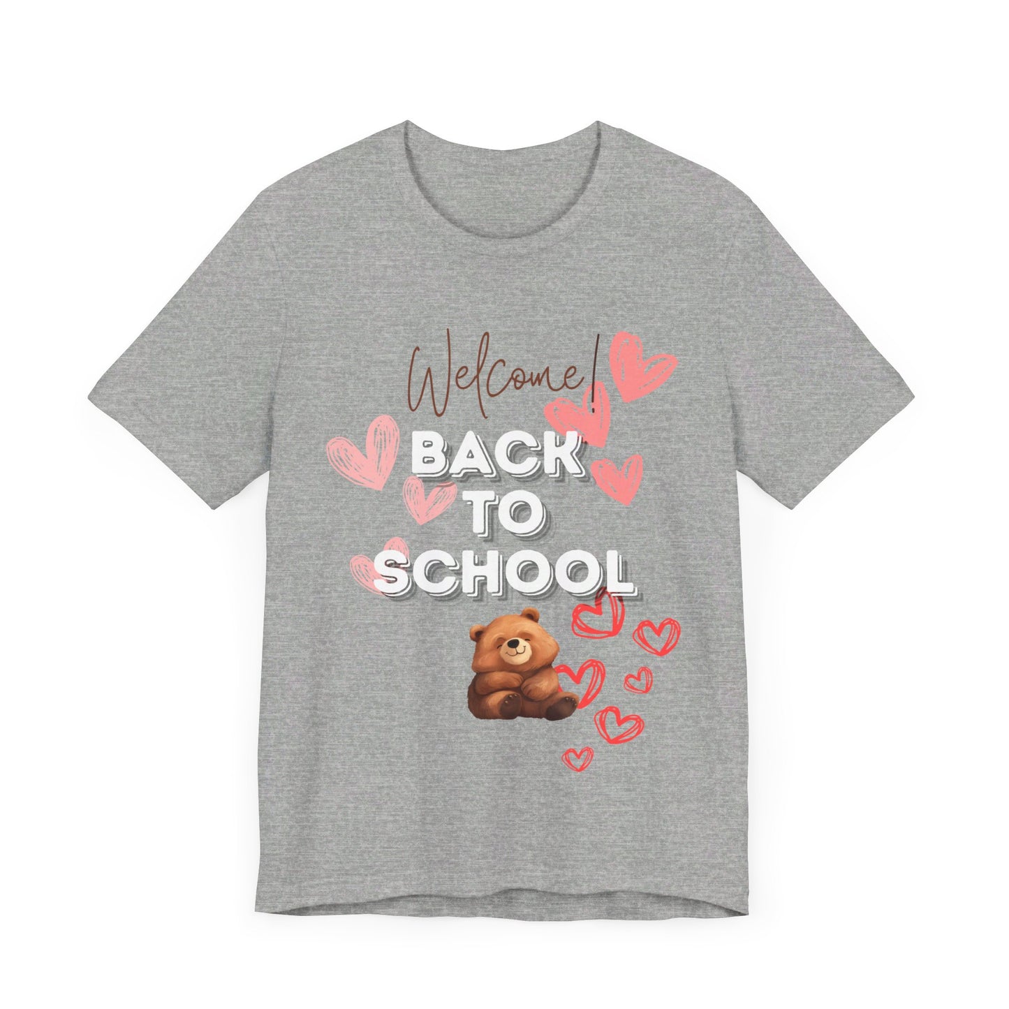 Welcome Back To School Girl Jersey Short Sleeve Tee