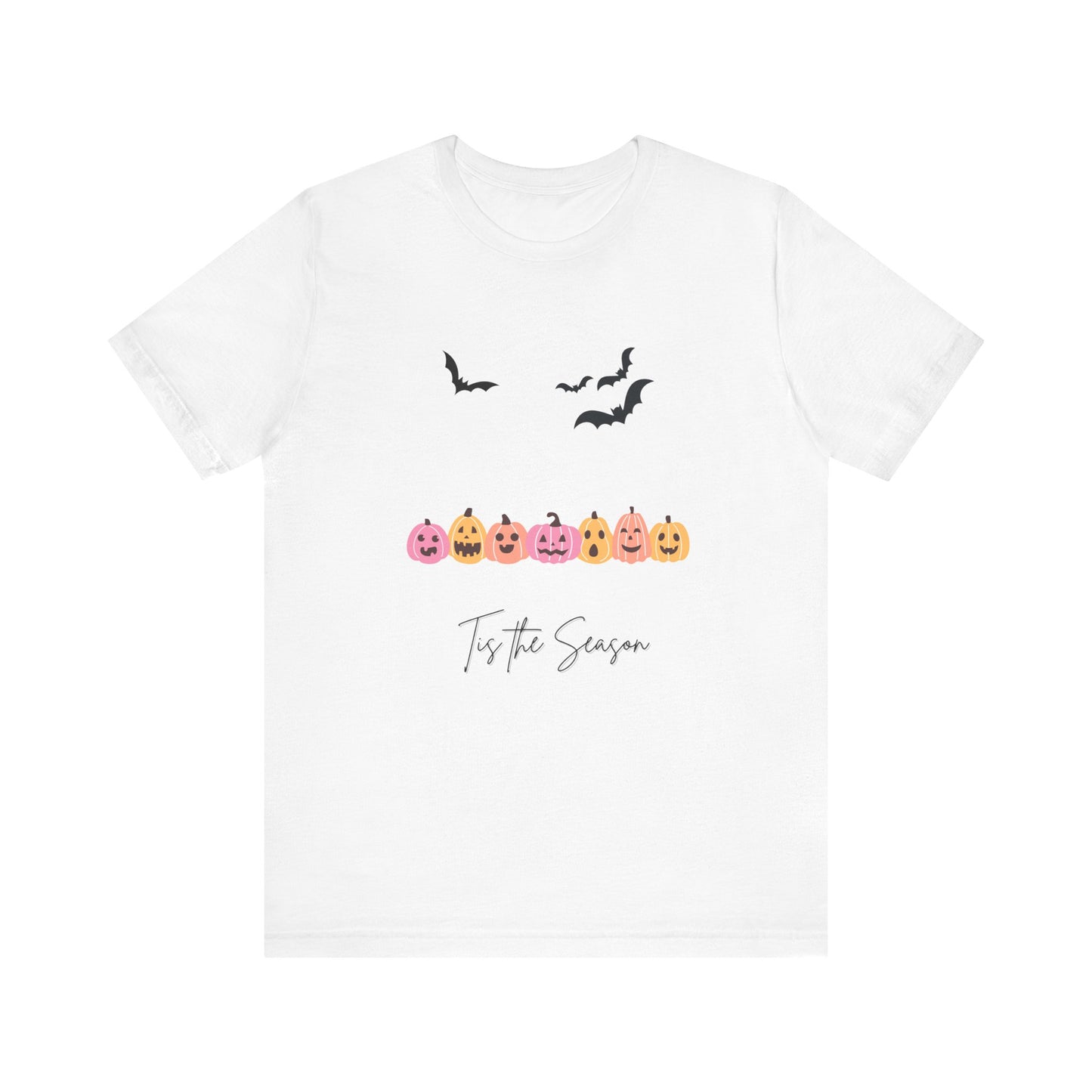 Tis The Season Halloween Pink Unisex Jersey Short Sleeve Tee