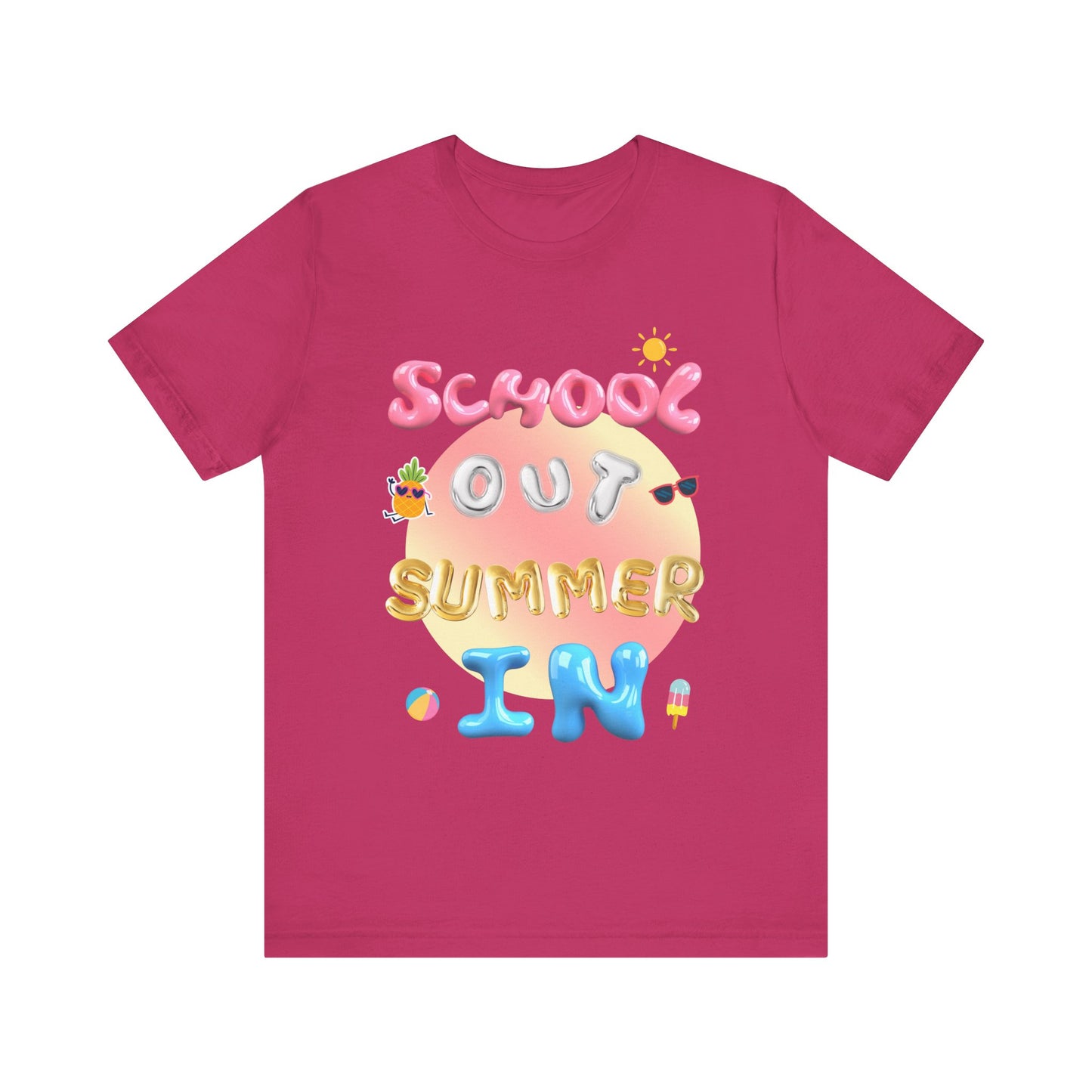 School Out Summer In Jersey Short Sleeve Tee- SummerVibes