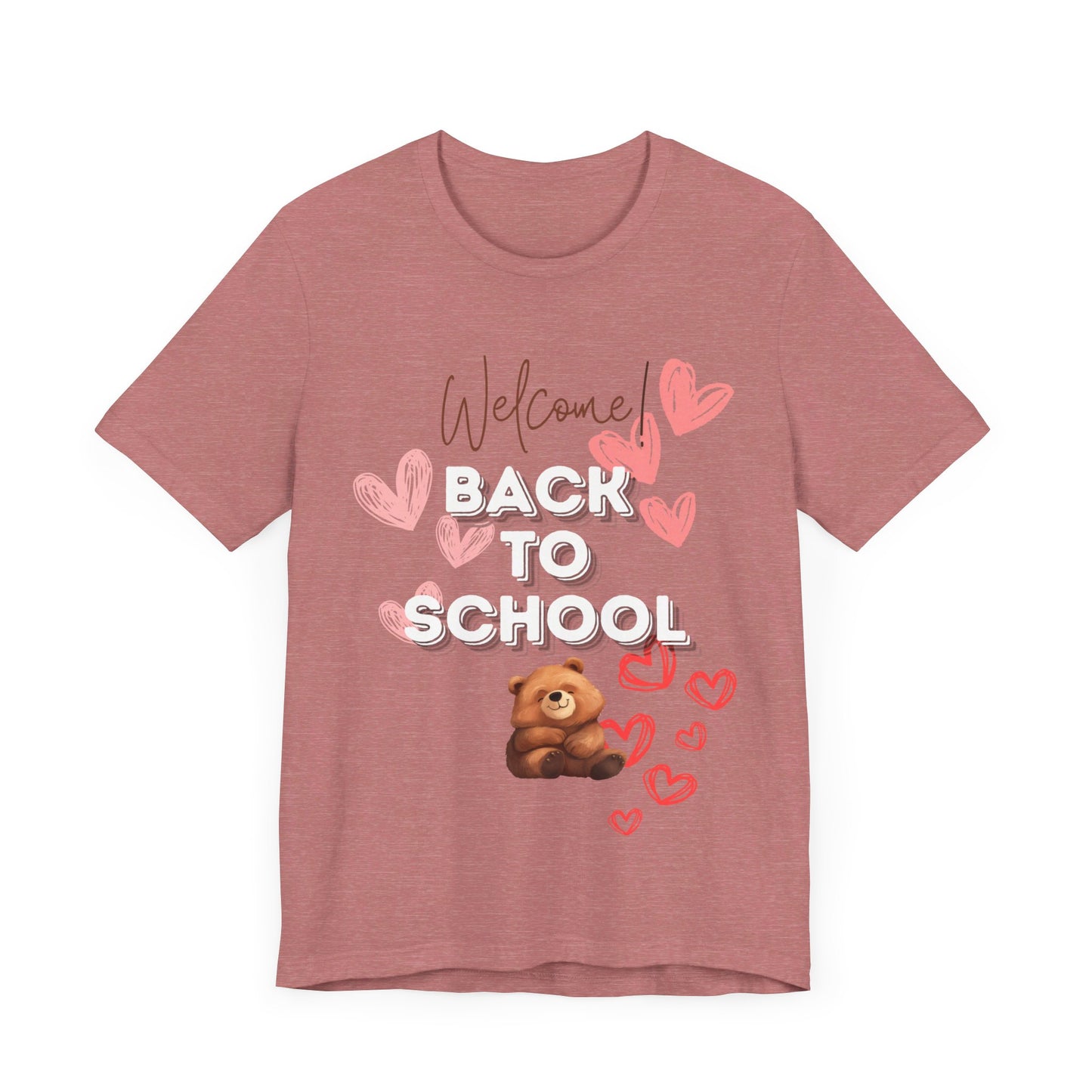 Welcome Back To School Girl Jersey Short Sleeve Tee
